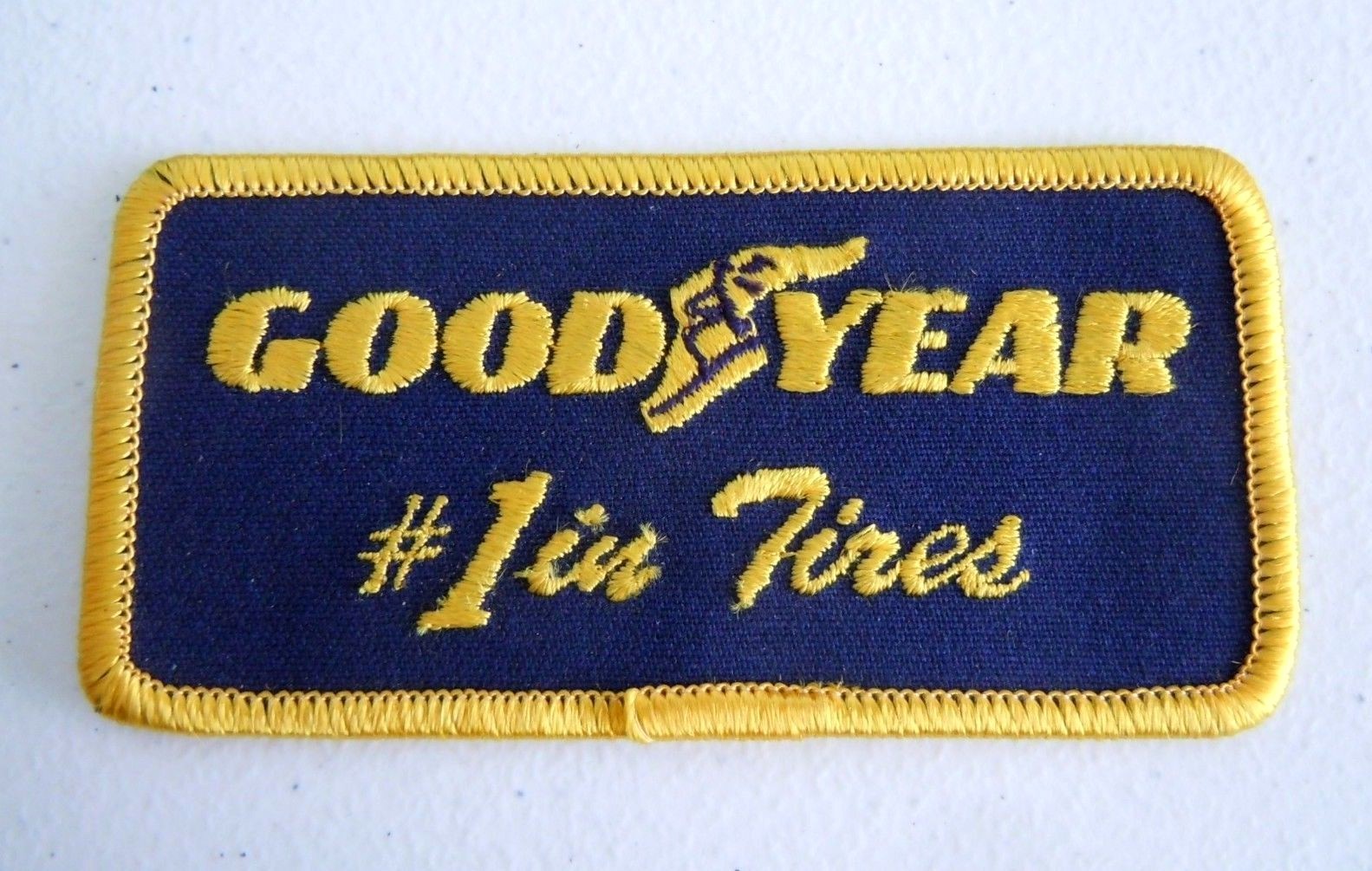 GOODYEAR-#1 In Tires Embroidered Iron On Uniform-Jacket Patch 3 3/4" x 2"