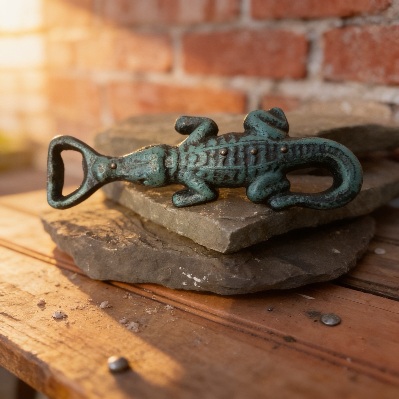 6" Cast Iron Alligator Style Bottle Opener...Ships Free!