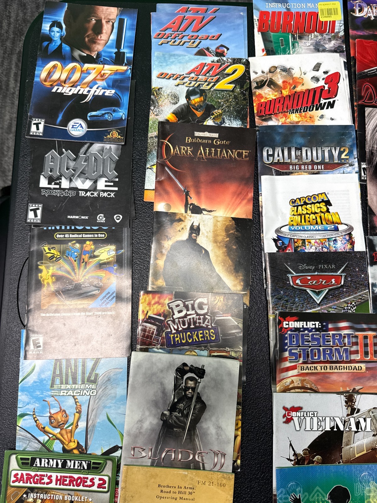 video game manuals lot Playstation 2