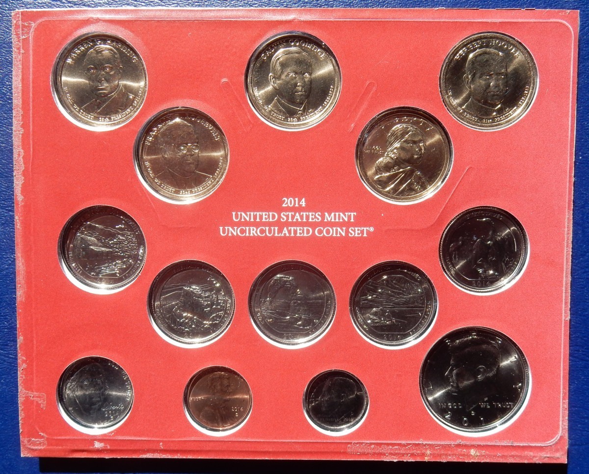 2014 Uncirculated Coin Set 🪙 DENVER Mint 1¢ through $1 - $6.91 Face Value