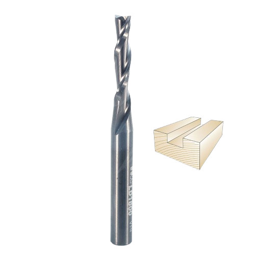 Whiteside Left Hand Spiral Downcut Bit, 1/4 in. SH x 3/16 in. CD x 3/4 in. CL