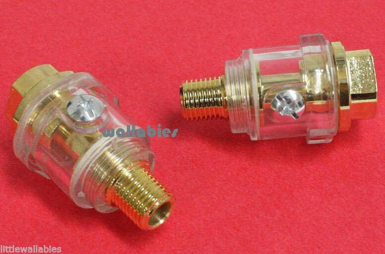 Lot of 2 IN-LINE OILER Oil Lubricator For Impact Wrench Gun Air Tool