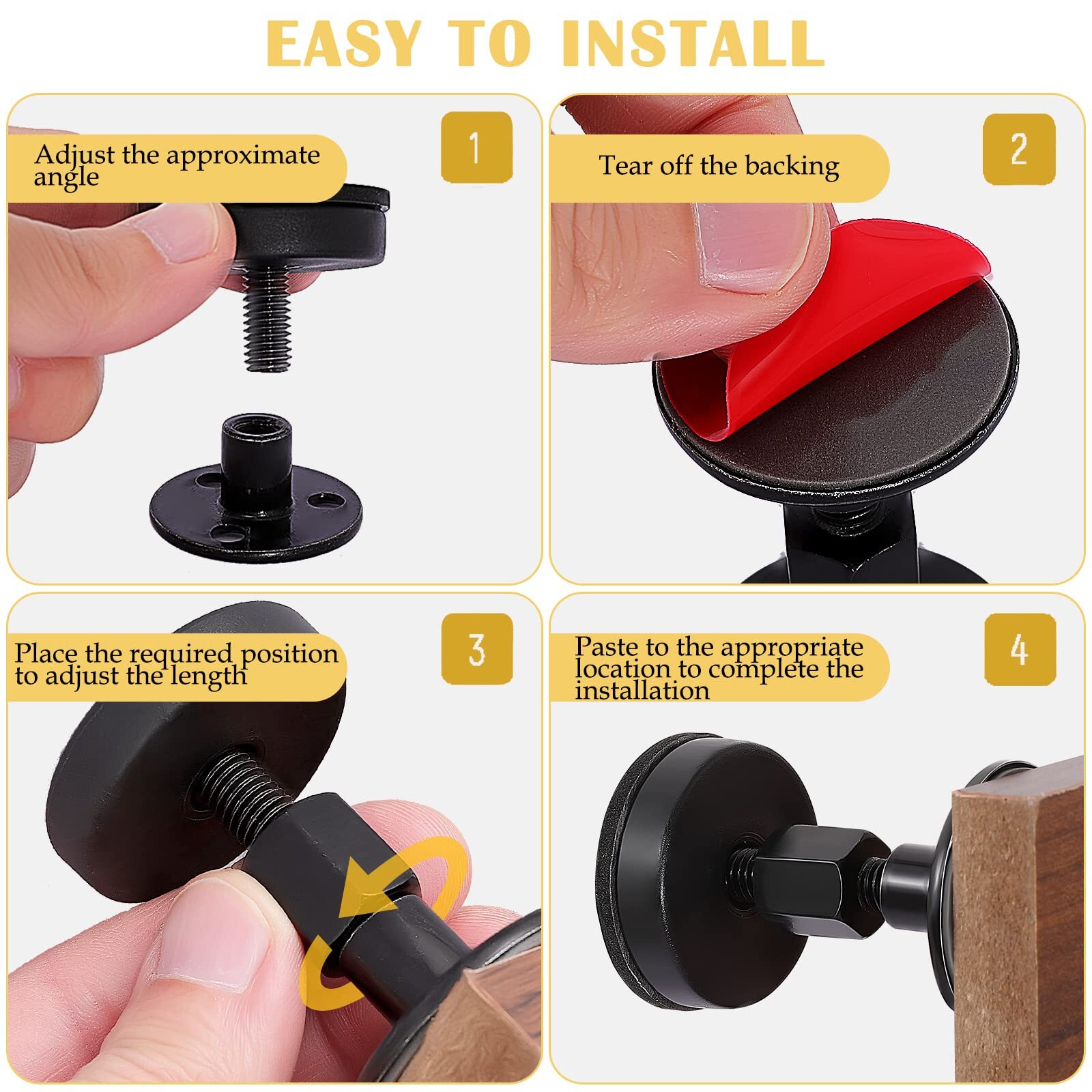 4Pack Headboard Stoppers Adjustable Bed Noise Stopper for Bed Frame Sofa Cabinet