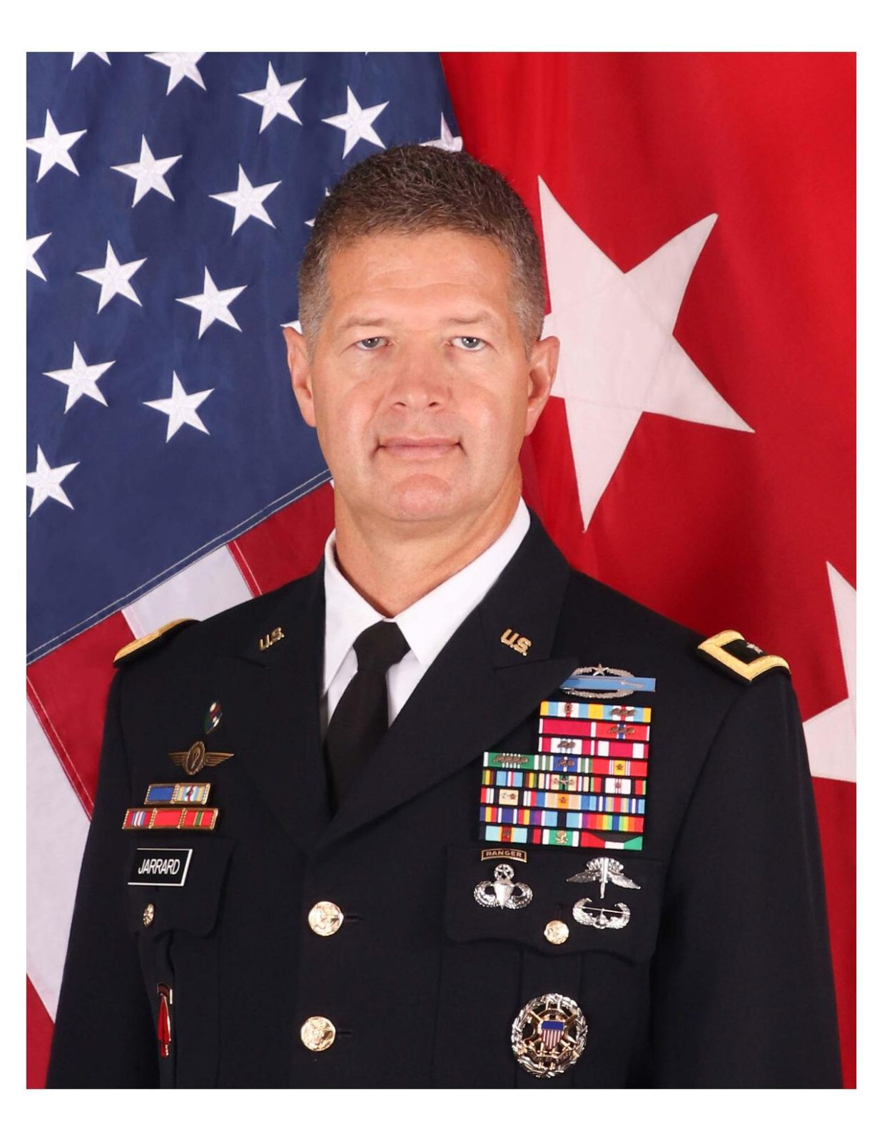 United States Army General James B. Jarrard 8x10 Portrait Photo On 8.5" x 11"