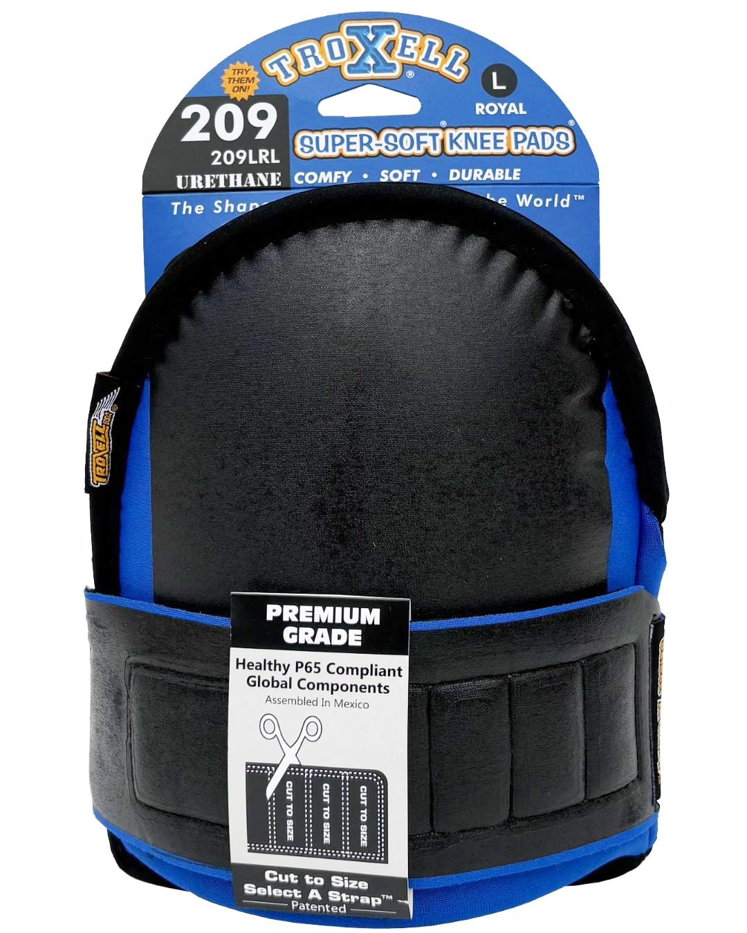 - SuperSoft Royal Blue Kneepads (Large Size/Bagged in Pairs)