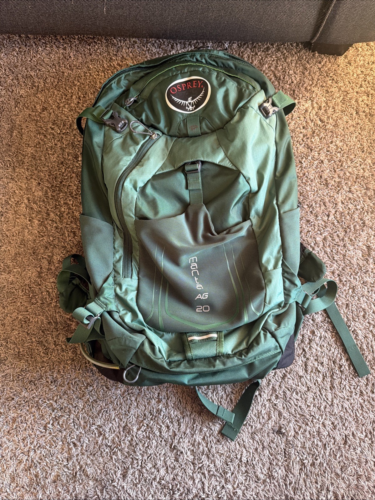 OSPREY MANTA AG 20 GREEN No Bladder O/S (18-21 In Used