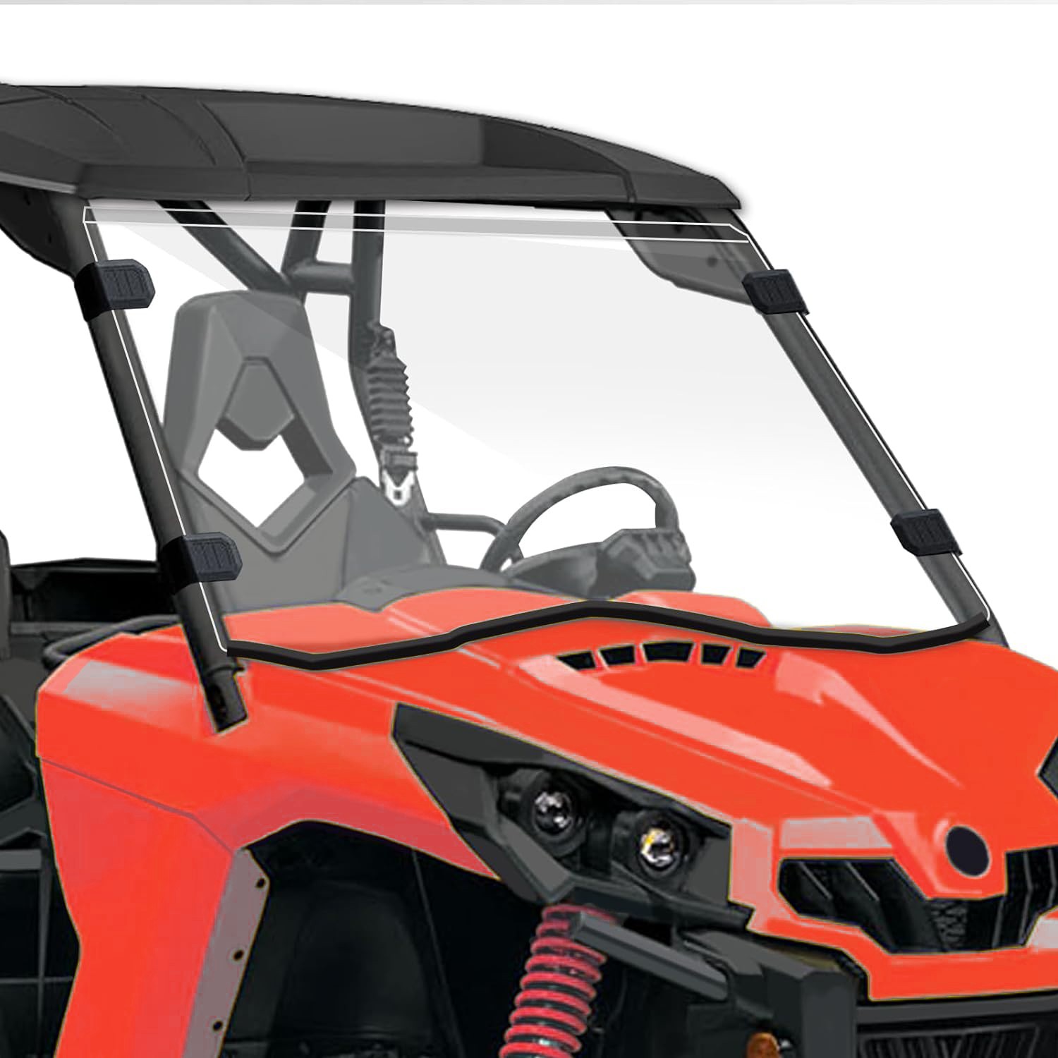 Full Front Windshield Anti-UV For Can Am Commander 800/1000 2011-2020