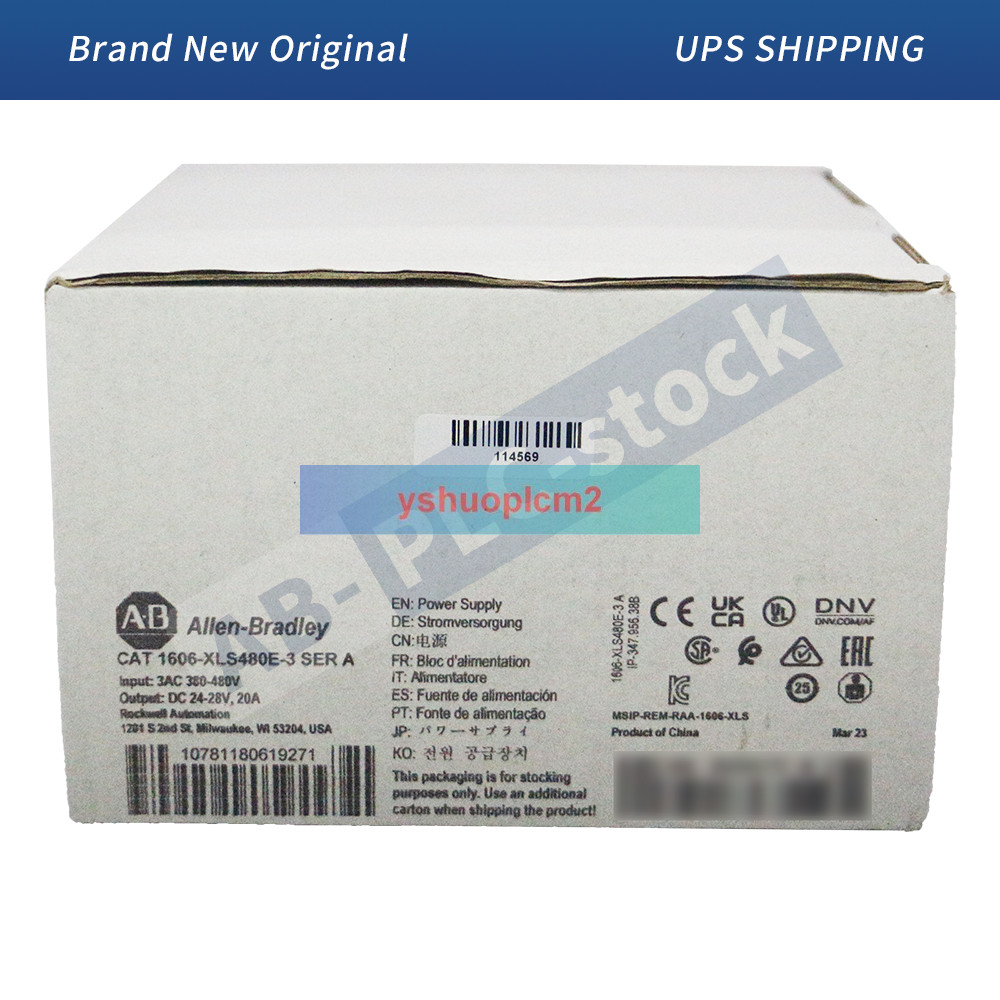 New Sealed 1606-XLS480E-3 A~B Power Supply XLS 480 W Power Supply