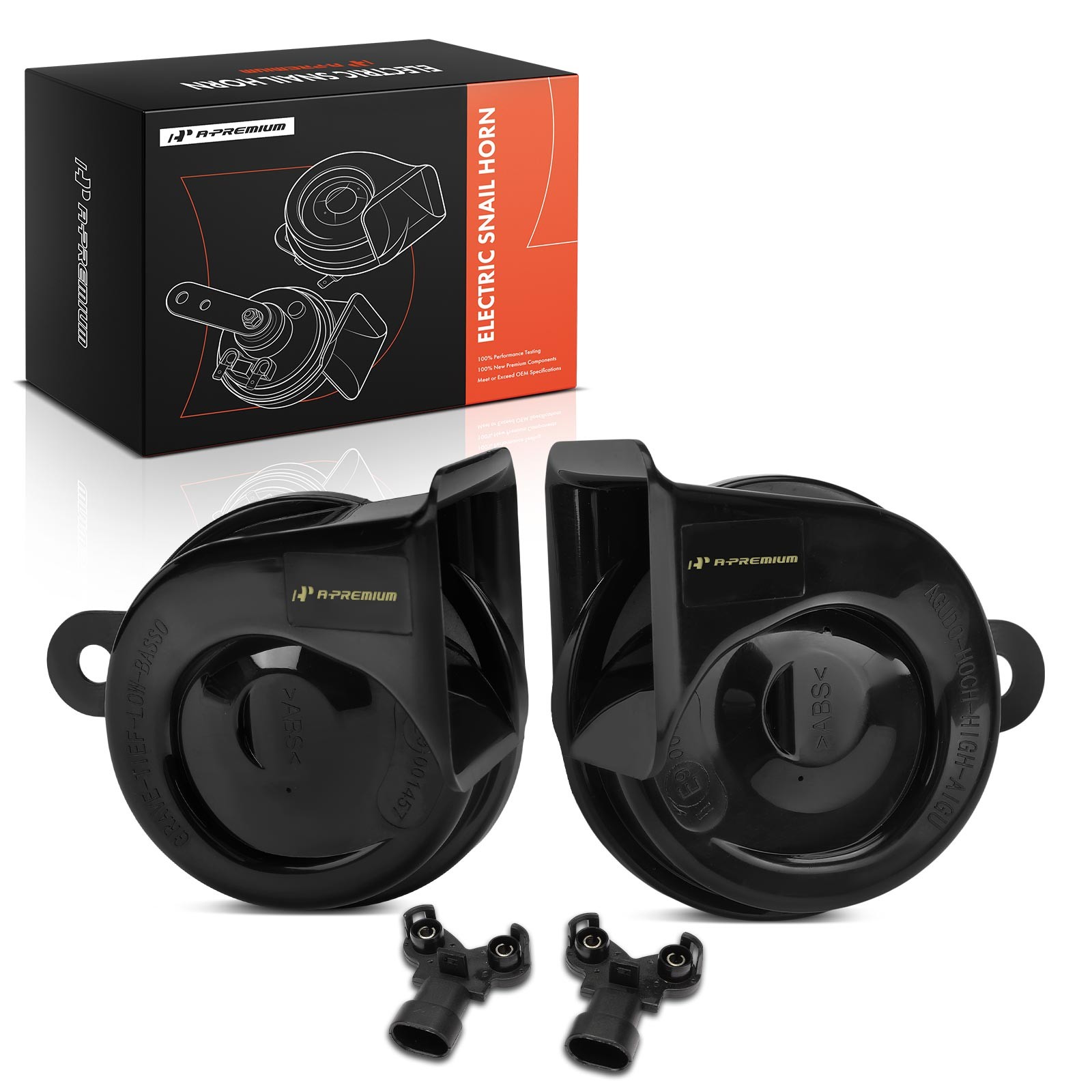A-Premium 2x Snail Horn for Buick Enclave LaCrosse Regal Park Avenue 4 A 12 V