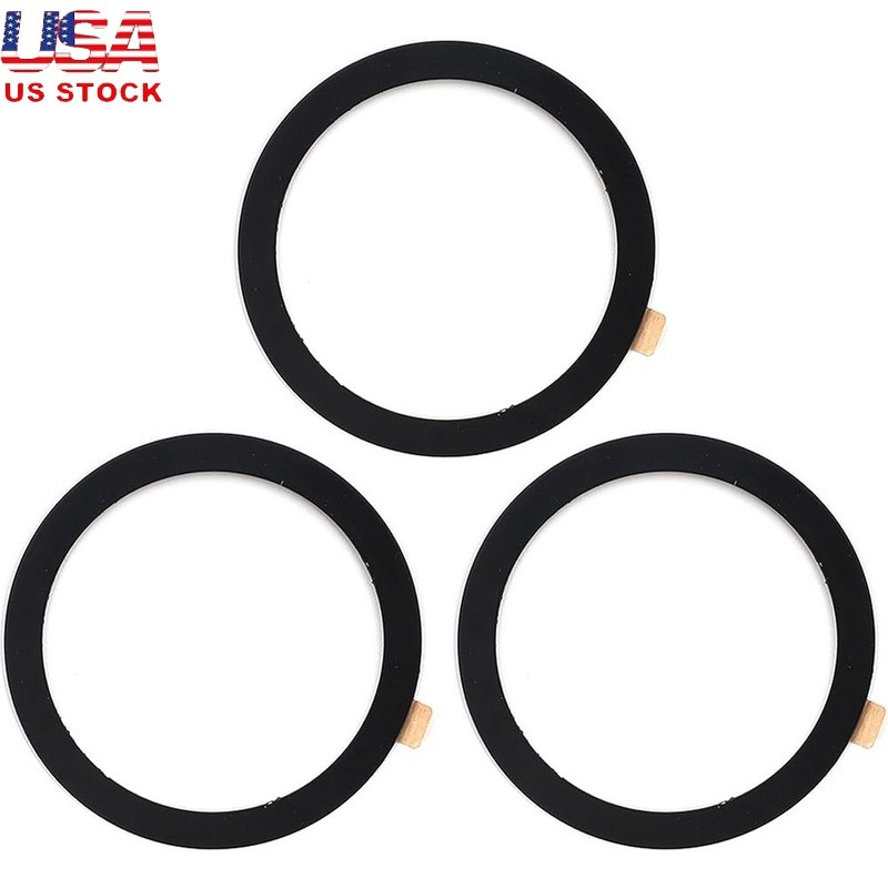 Universal Metal Ring Sticker Magnetic Charger Adapter iPhone Android Phones 3Pcs