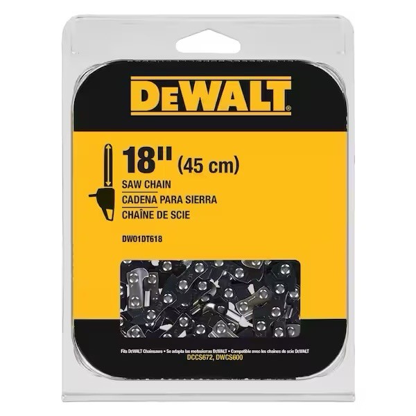 DEWALT DWO1DT618 18" REPLACMENT CHAIN FOR THE DWCS600 DCCS672