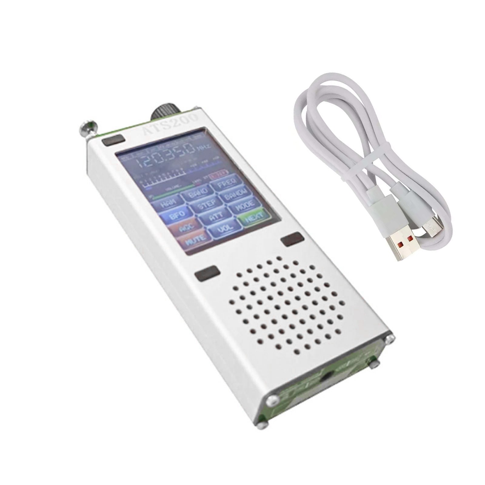Aluminum Alloy ATS200 Full Band Radio Receiver Aviation Band Radio SSB LSB FM AM