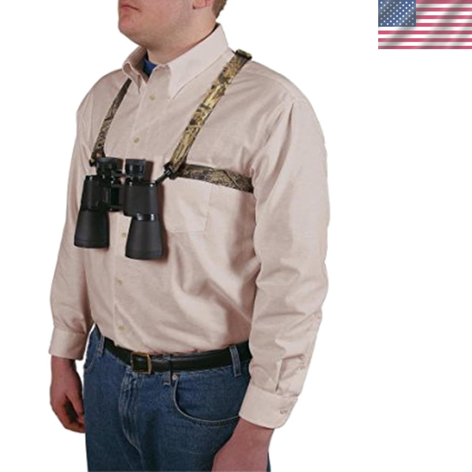 Adjustable Camo Binocular Strap for Ultimate Outdoor Comfort and Hands-Free Use