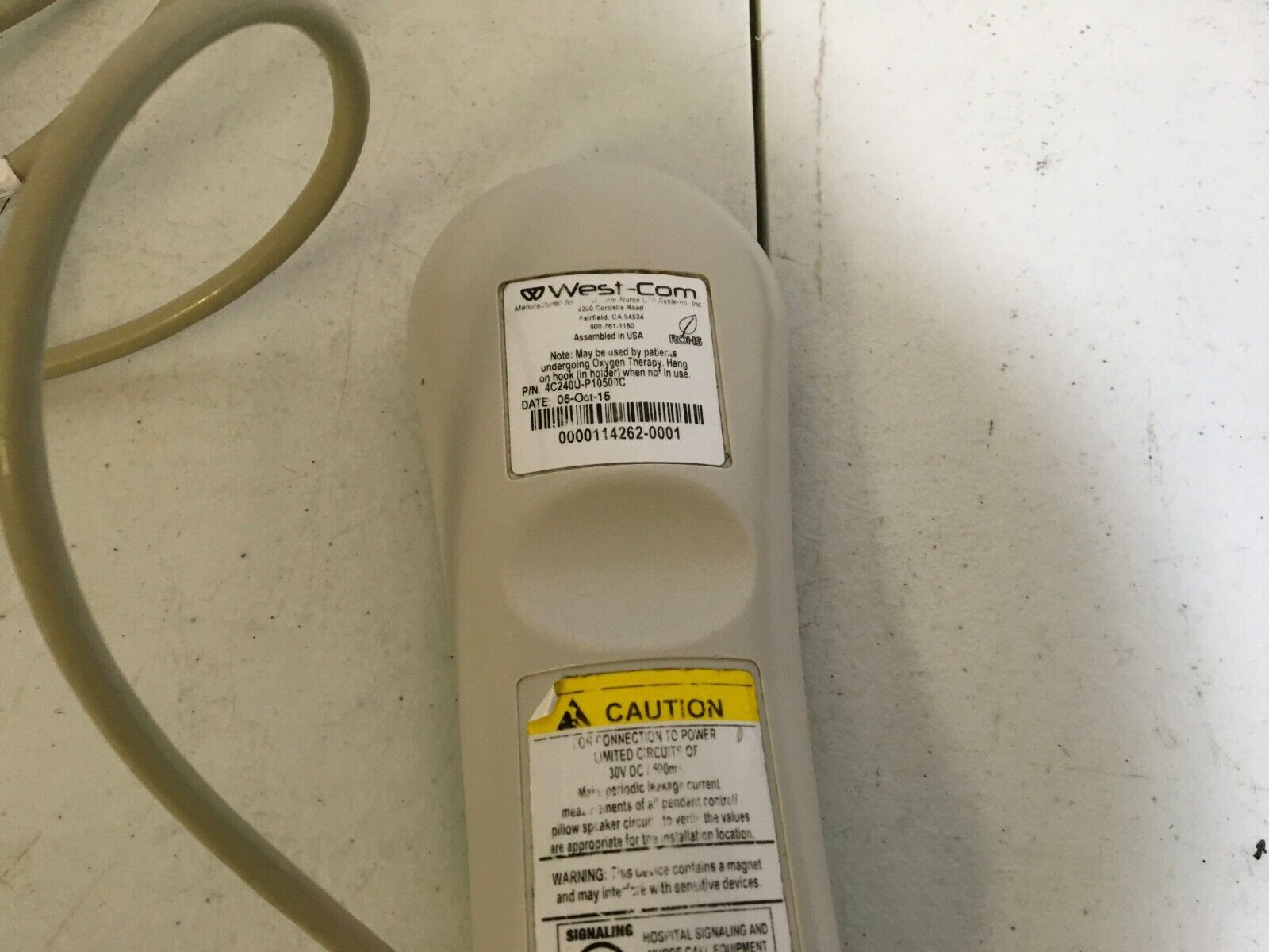 WEST CALL 4C240U-P10500C Nurse Call Intercom