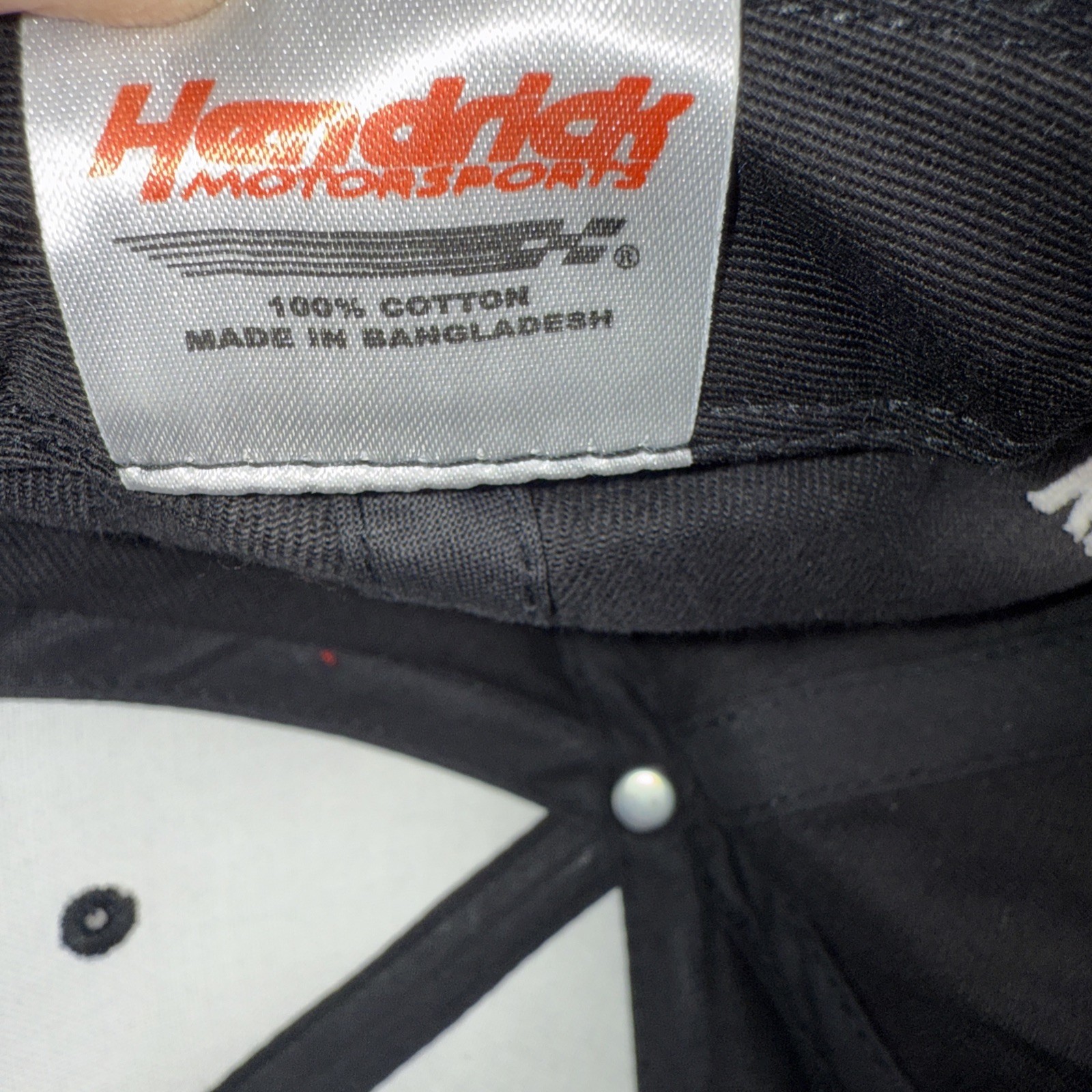 Hendricks Motor Sports Ditech.com logo on Black Hat Cap Victory Lane Hook Loop