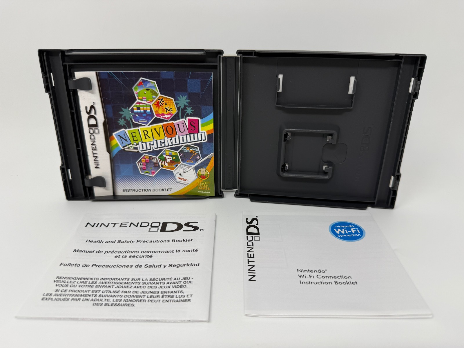 Nervous Brickdown (Nintendo DS) *CASE & MANUAL ONLY - NO GAME*