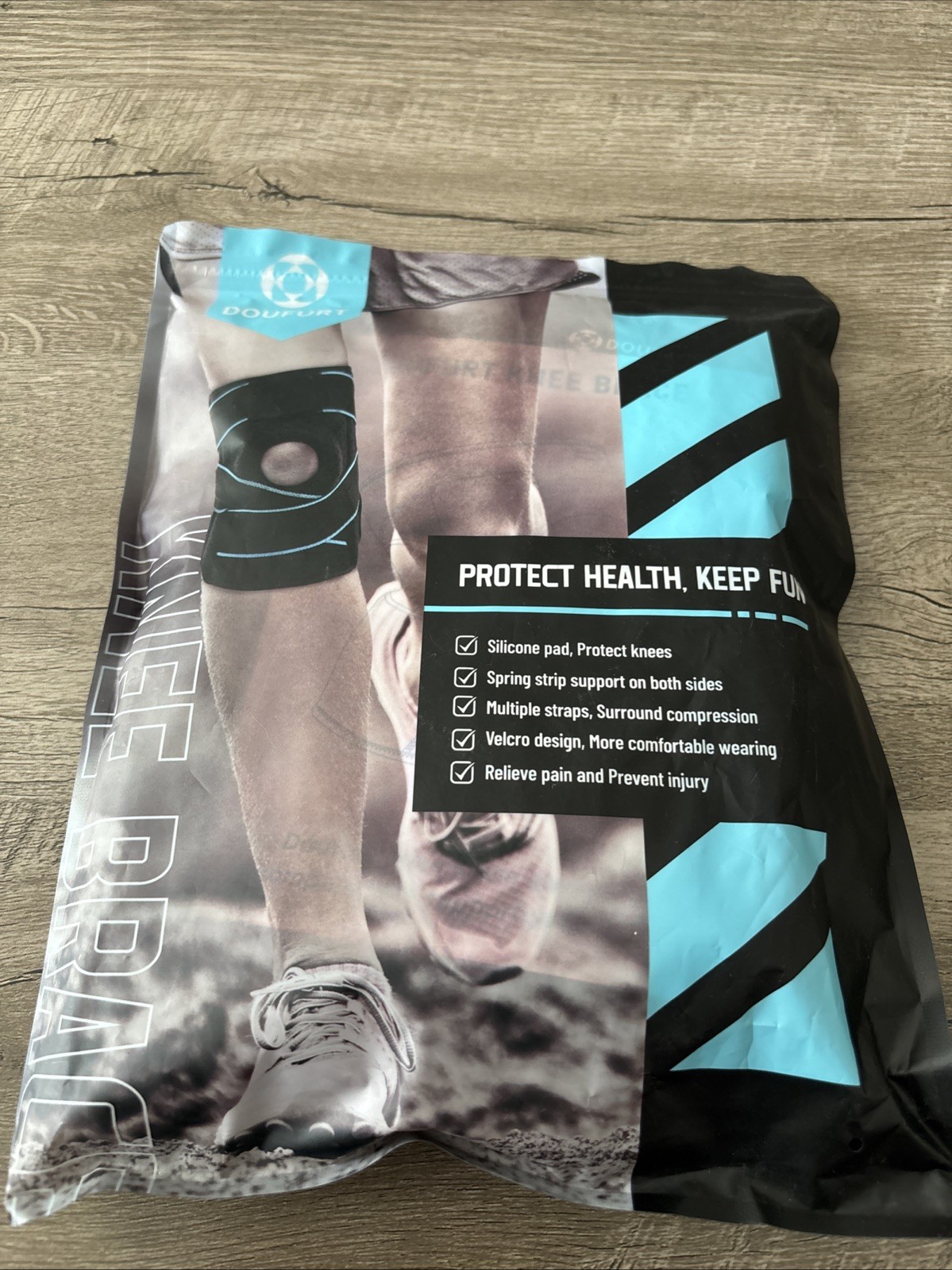 DOUFURT Knee Brace Women & Men Meniscus Tear / Pain Relief, Arthritis NEW Large