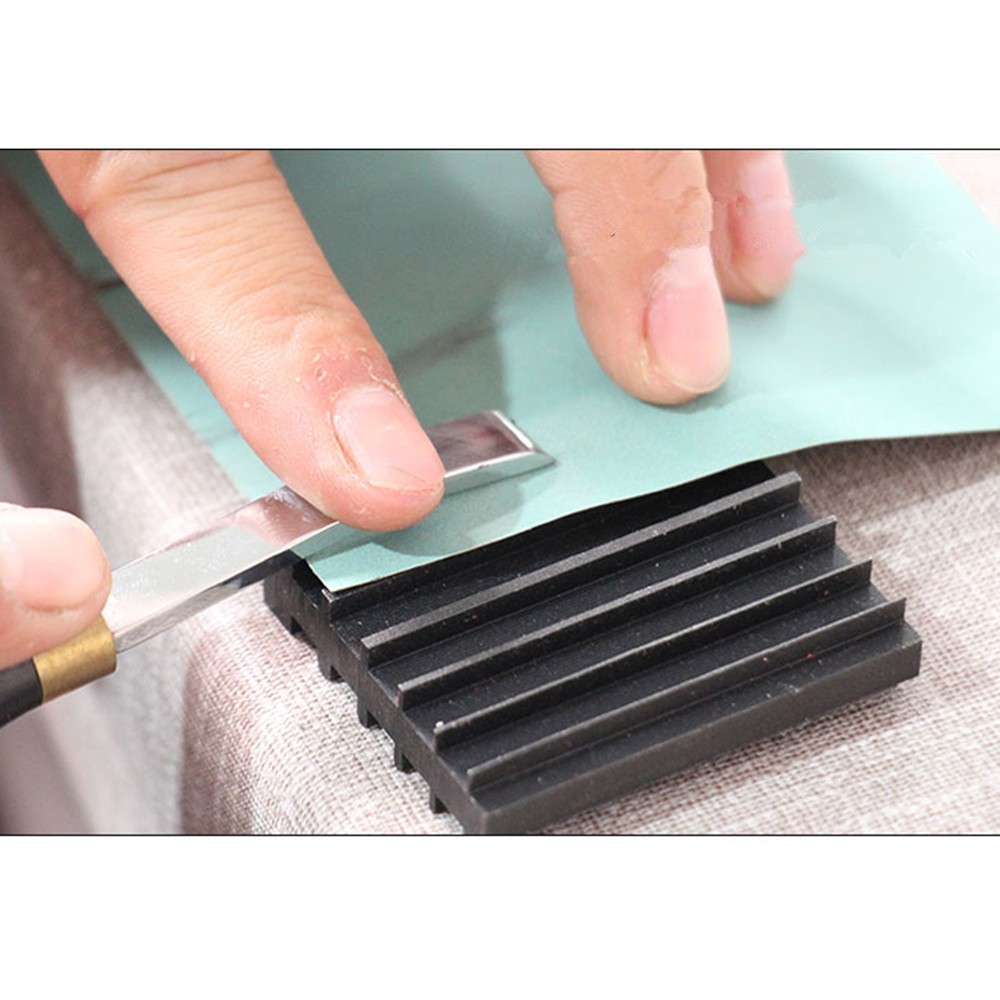 Steel Double Side Repair Tool Thinner Edge Skiving Tool Leathercraft Tool a