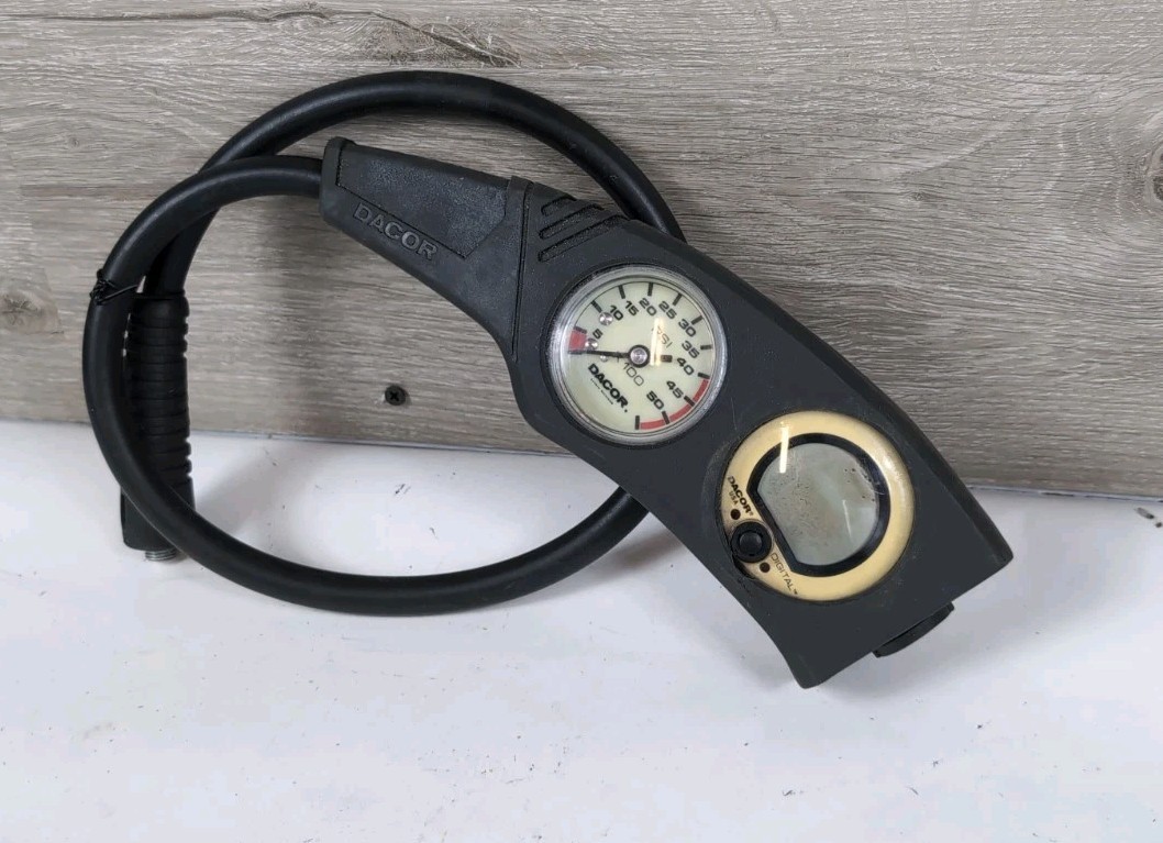 Dacor Console Digital Gauges Scuba Diving Set PSI