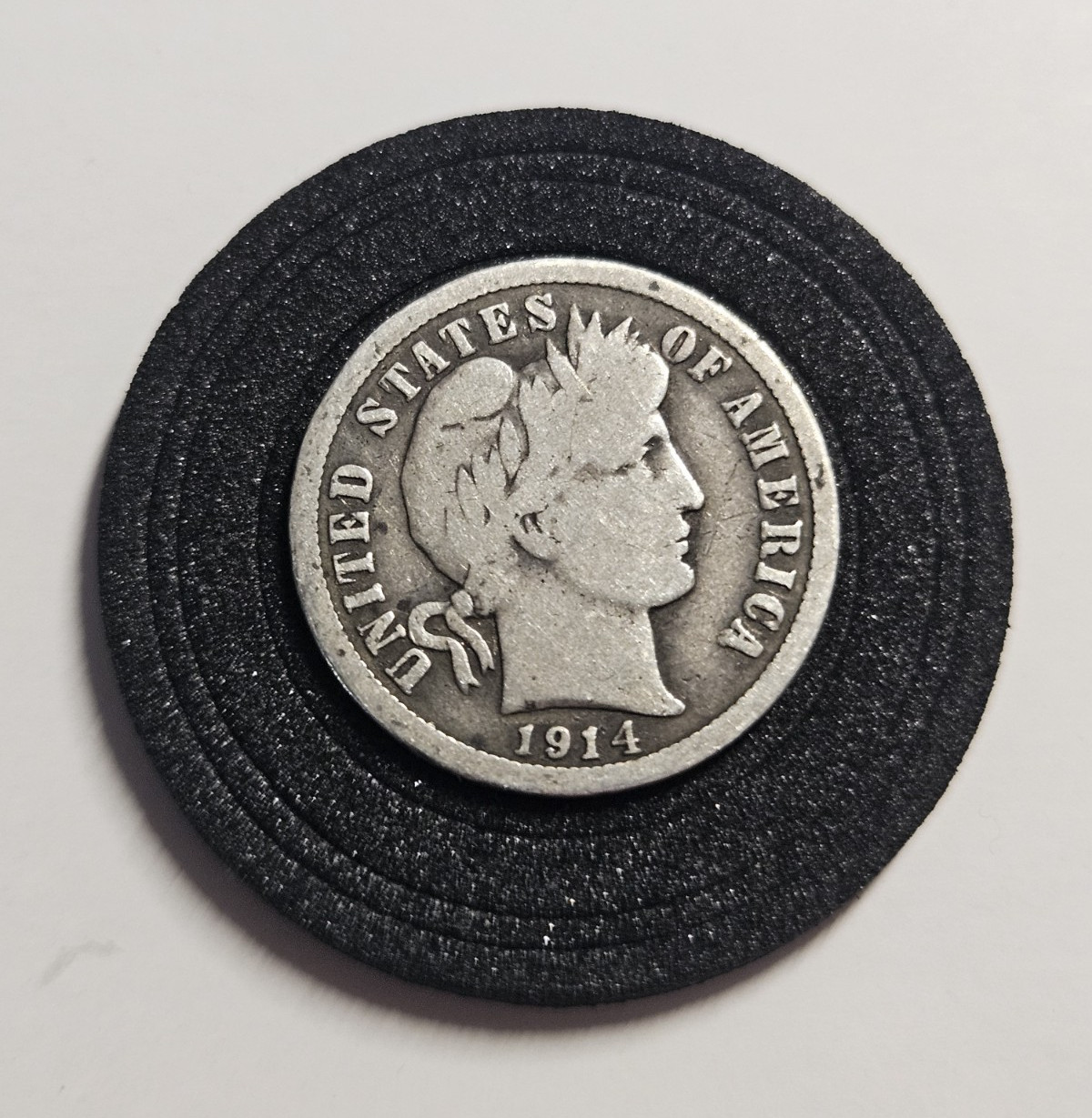 1914 Barber Dime 10C Silver 0.900 Business Strike Philadelphia