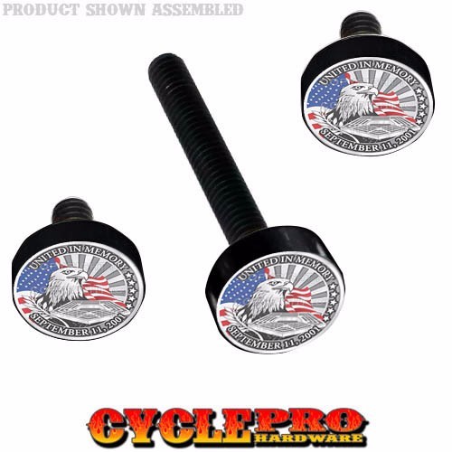 Black Billet Fairing Windshield Hardware Kit 14-Up Harley Touring 911 EAGLE USA