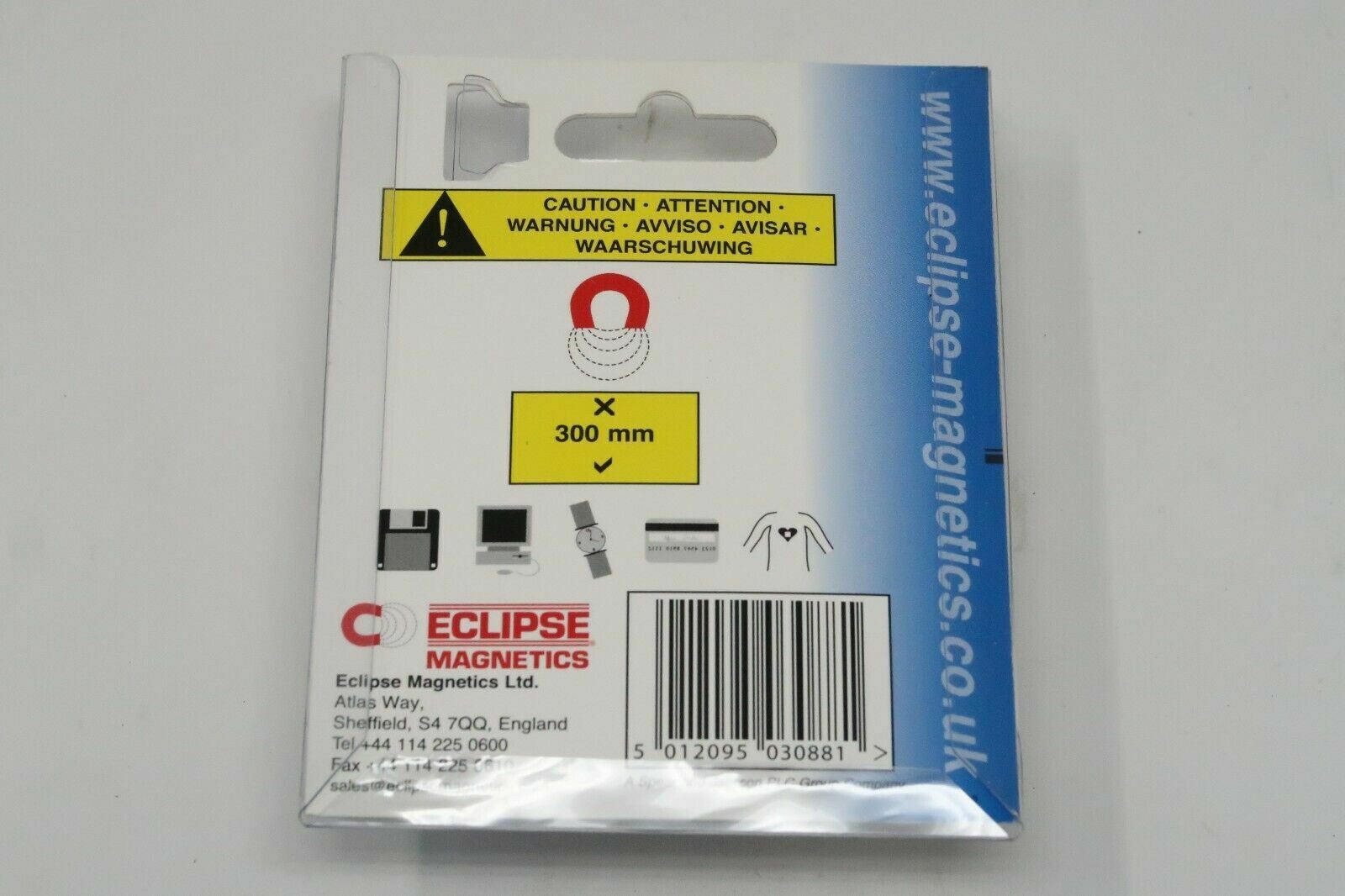 3 pcs ECLIPSE Magnets E880-RB White Ferrite Shallow Pot with magnetic hooks