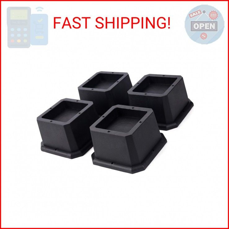 BTSD-home Furniture Risers 2 Inch Bed Risers Heavy Duty Adjustable Dorm Bed Lift