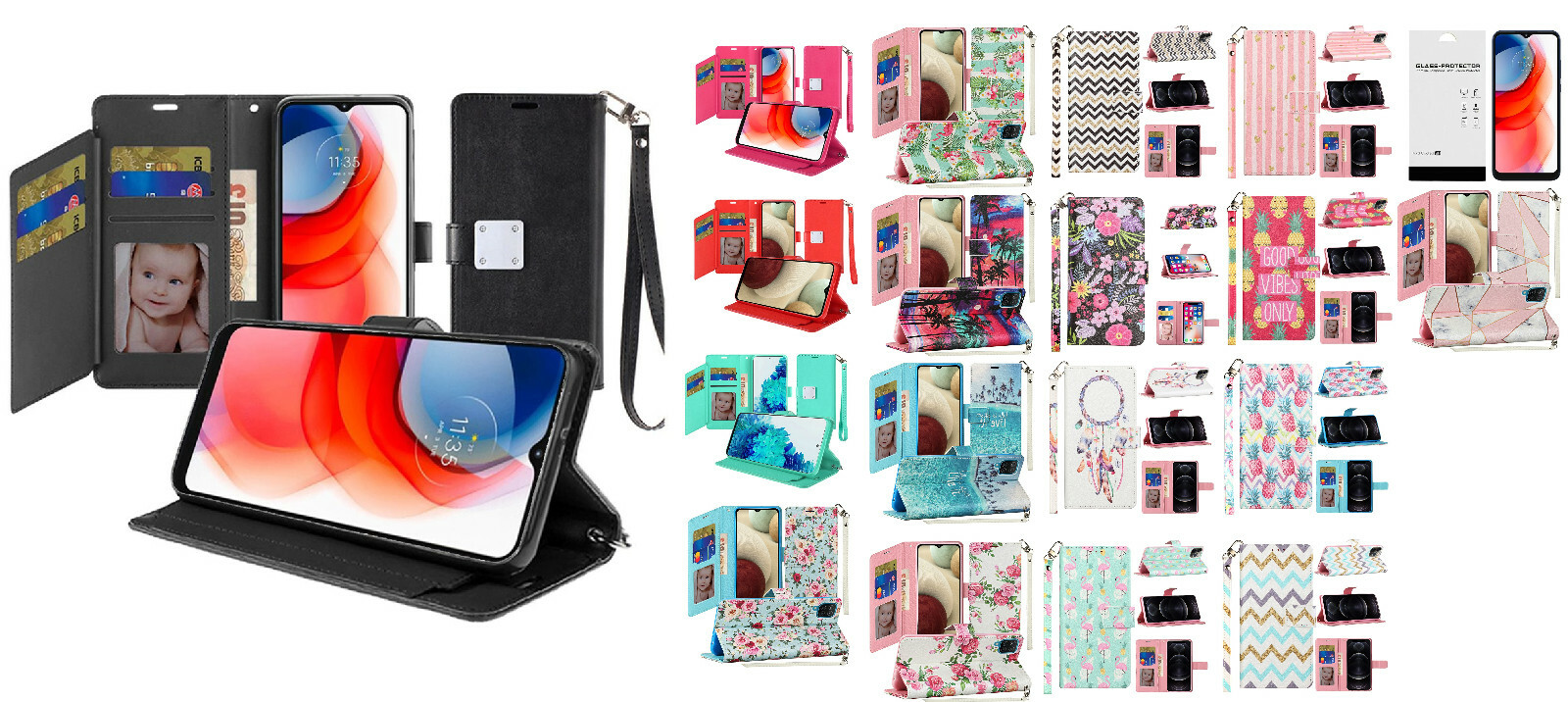 FOR Motorola Moto G Pure XT2163DL / Moto G Power (2022) Wallet Case Cover + TG