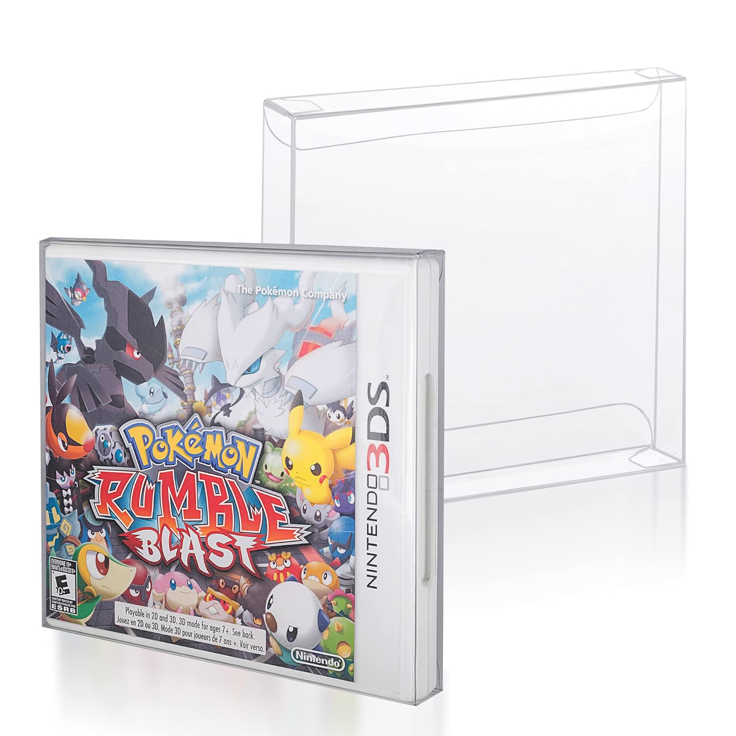 20 Box Protectors For NINTENDO 3DS Video Games Clear Display Cases Sleeves Boxes