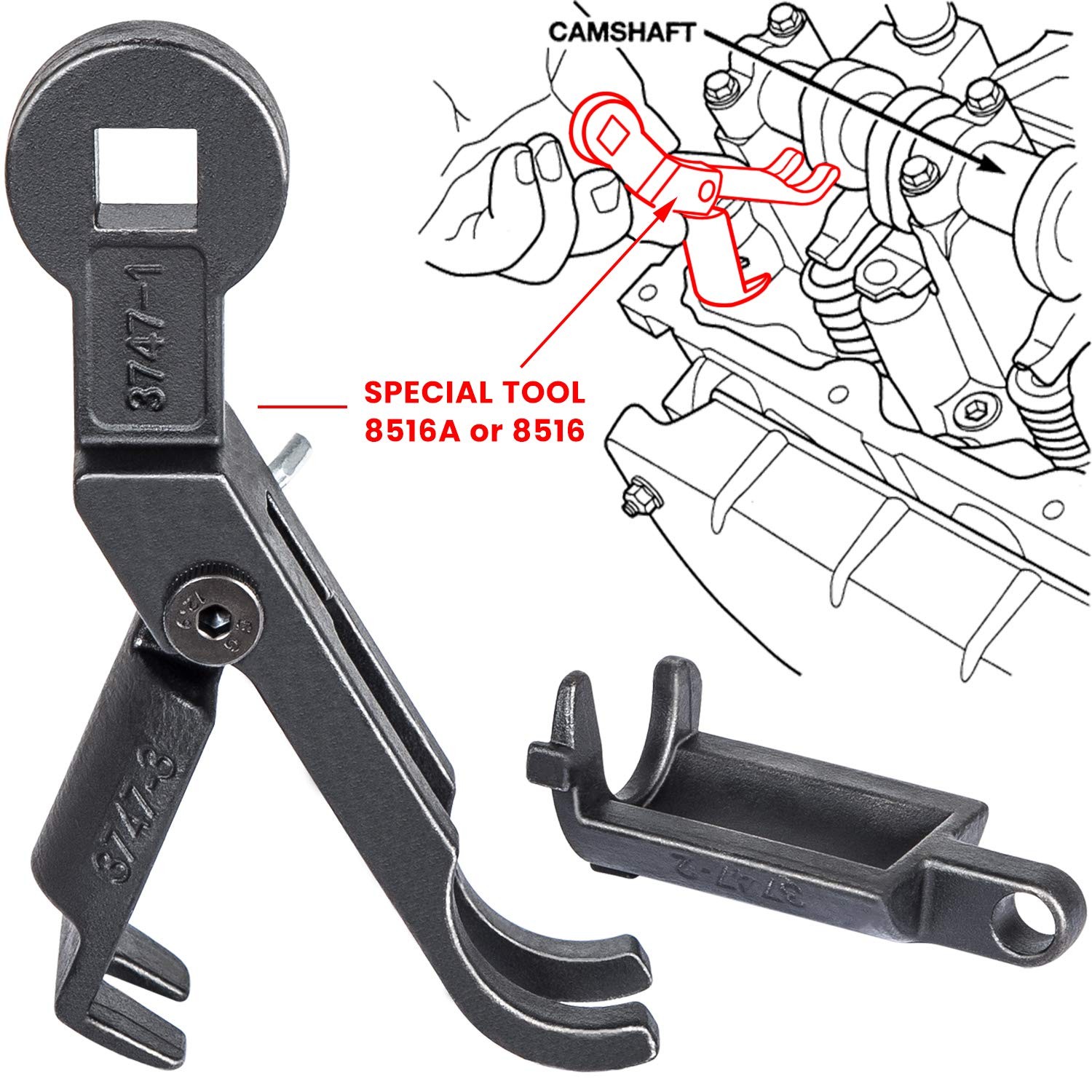 E-cowlboy Rocker Arm Remover Installer & Valve Spring Compressor Tool for...