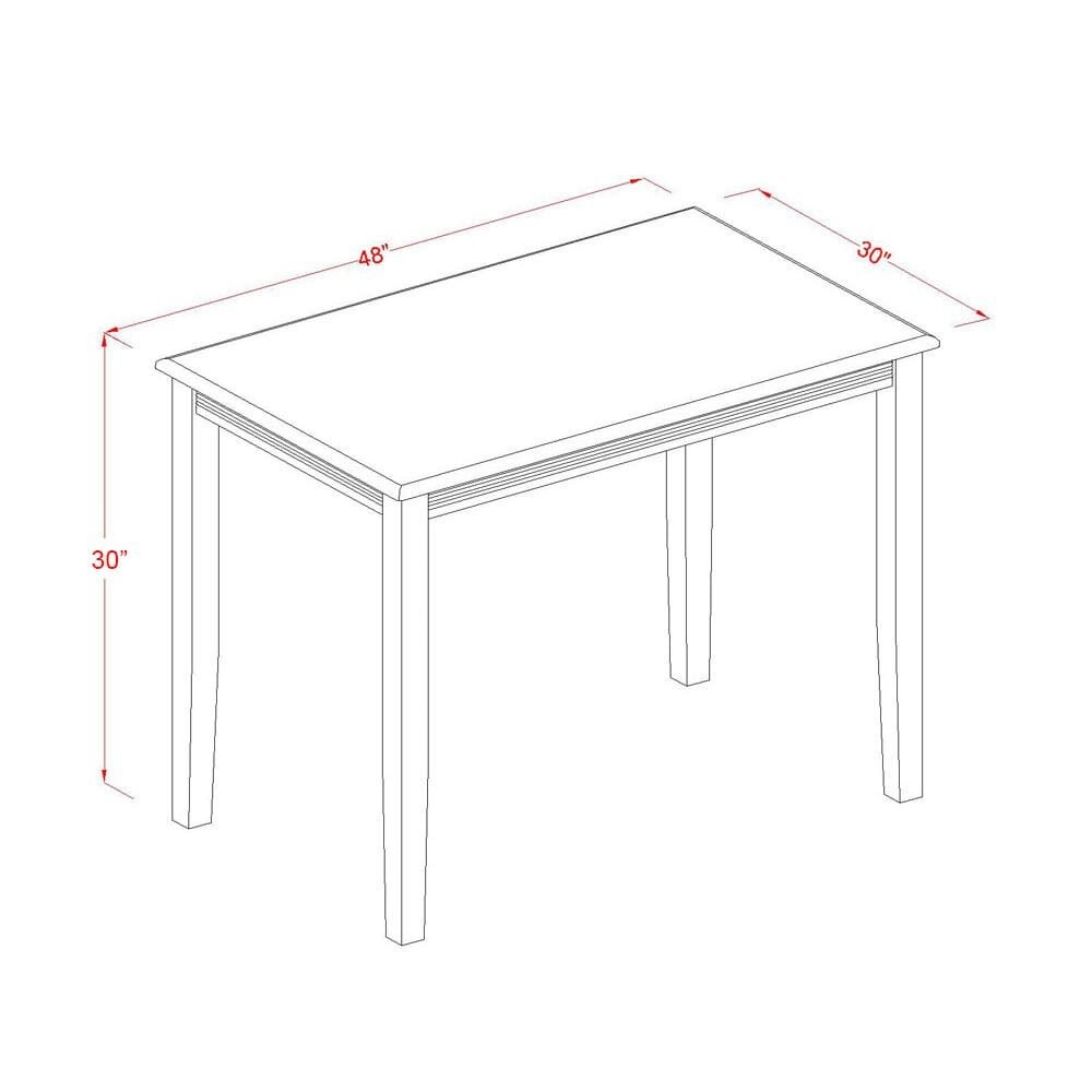 3 Piece Dining Table Set Consist of a Rectangle Kitchen Table