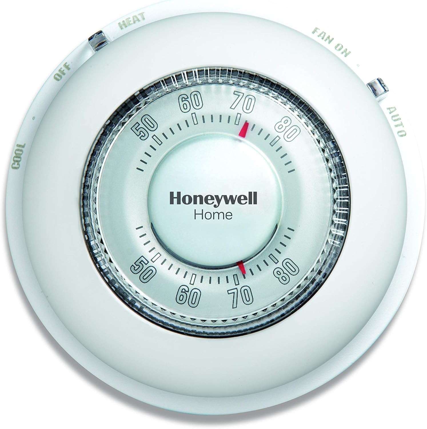 Honeywell Home CT87N The Round Non-Programmable Thermostat For Heating & Cooling