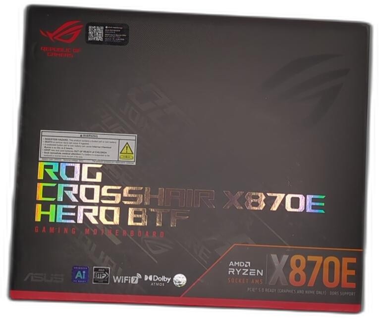 Rog Crosshair X870e Hero Btf Amd Atx Board With Hidden-connector Design