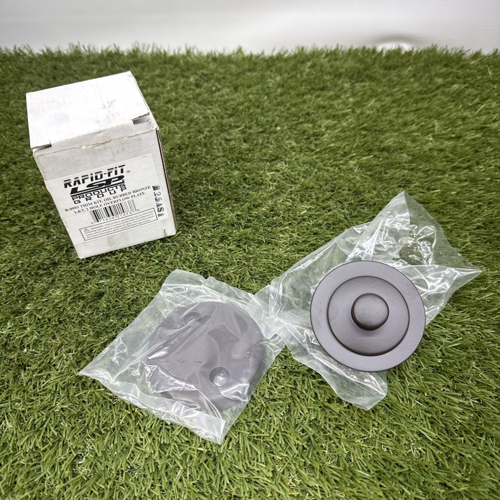 Rapid-Fit R-0993 Trim Kit L&T 2-Hole Overflow Plate, Oil Rubbed Bronze  New L&t
