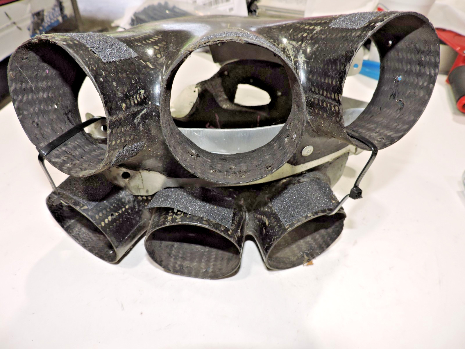 Carbon Fiber front spindle brake ducts NASCAR Late model ARCA pair 3" outlets