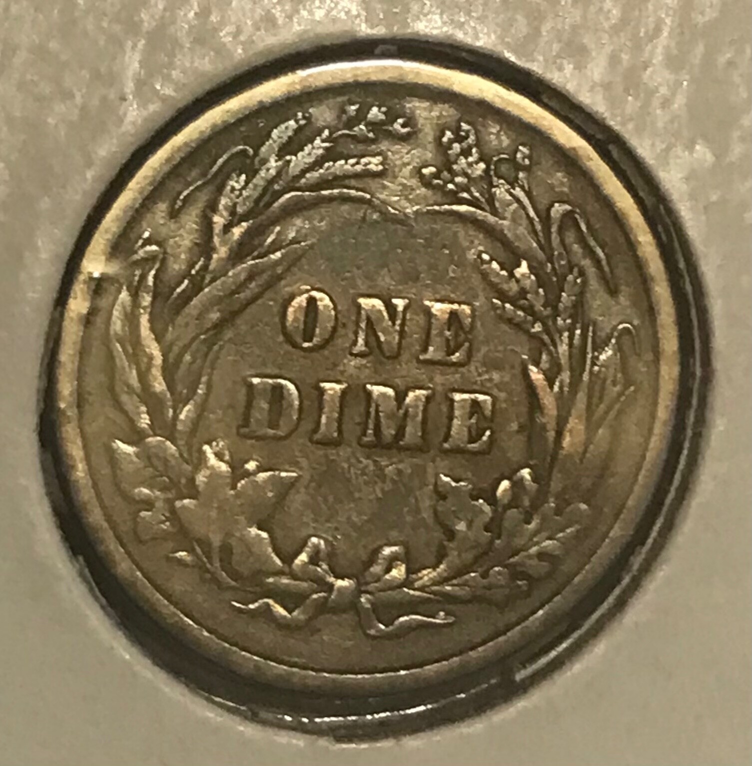 1894 barber dime, Fine