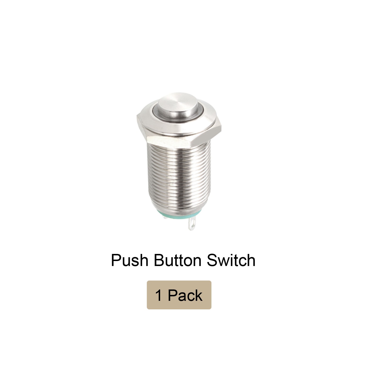 Push Button Switch 1NO Latching High Head Button 12mm / Blue