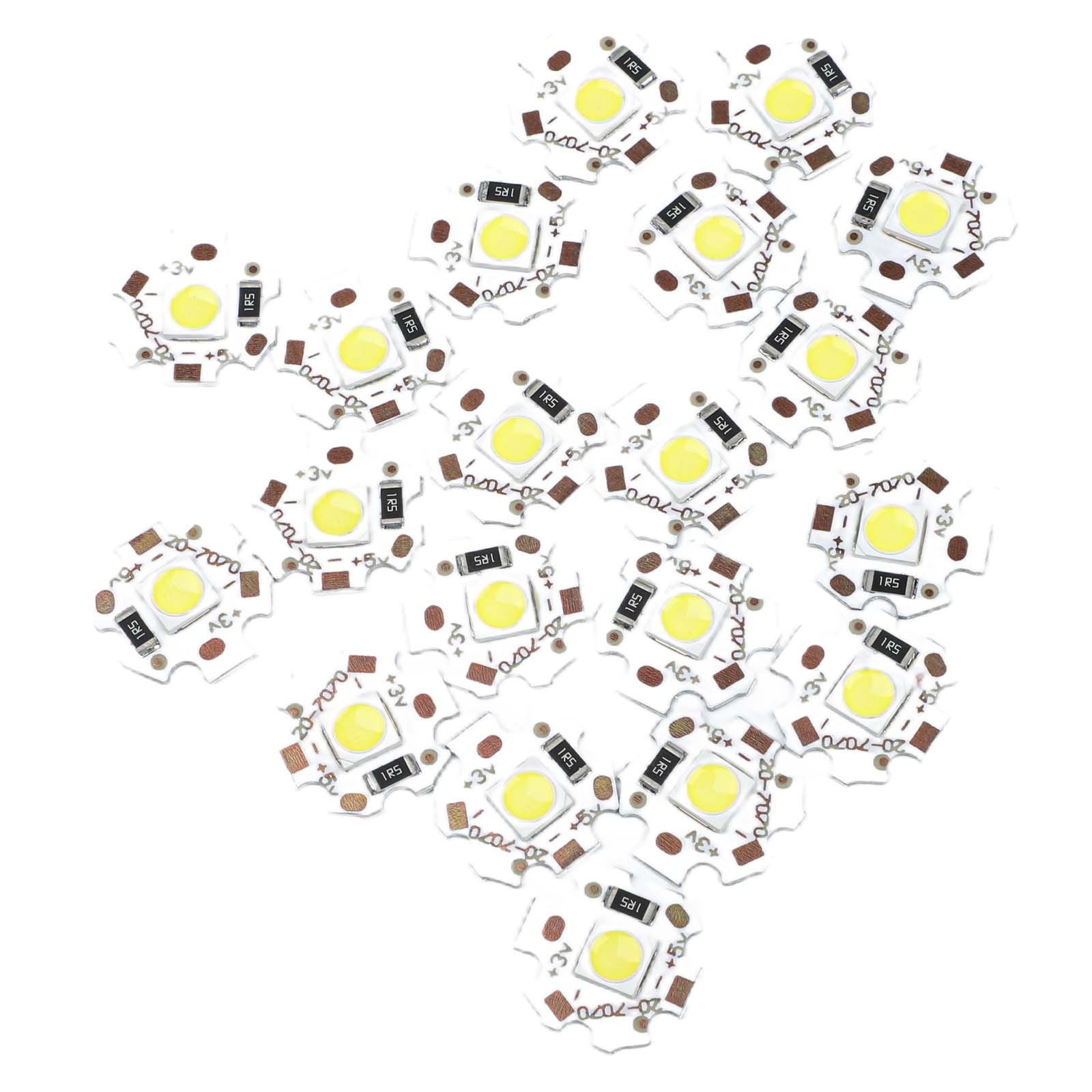 For DIY and Commercial Use 20 LED Lamp Beads 5V 5W with Aluminum Heat Sink