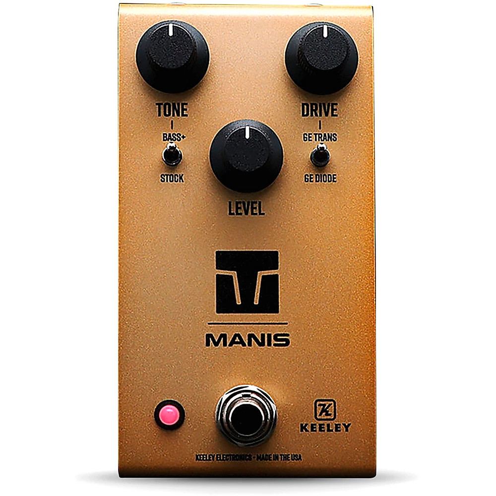 Keeley Manis Overdrive Effects Pedal Black Gold