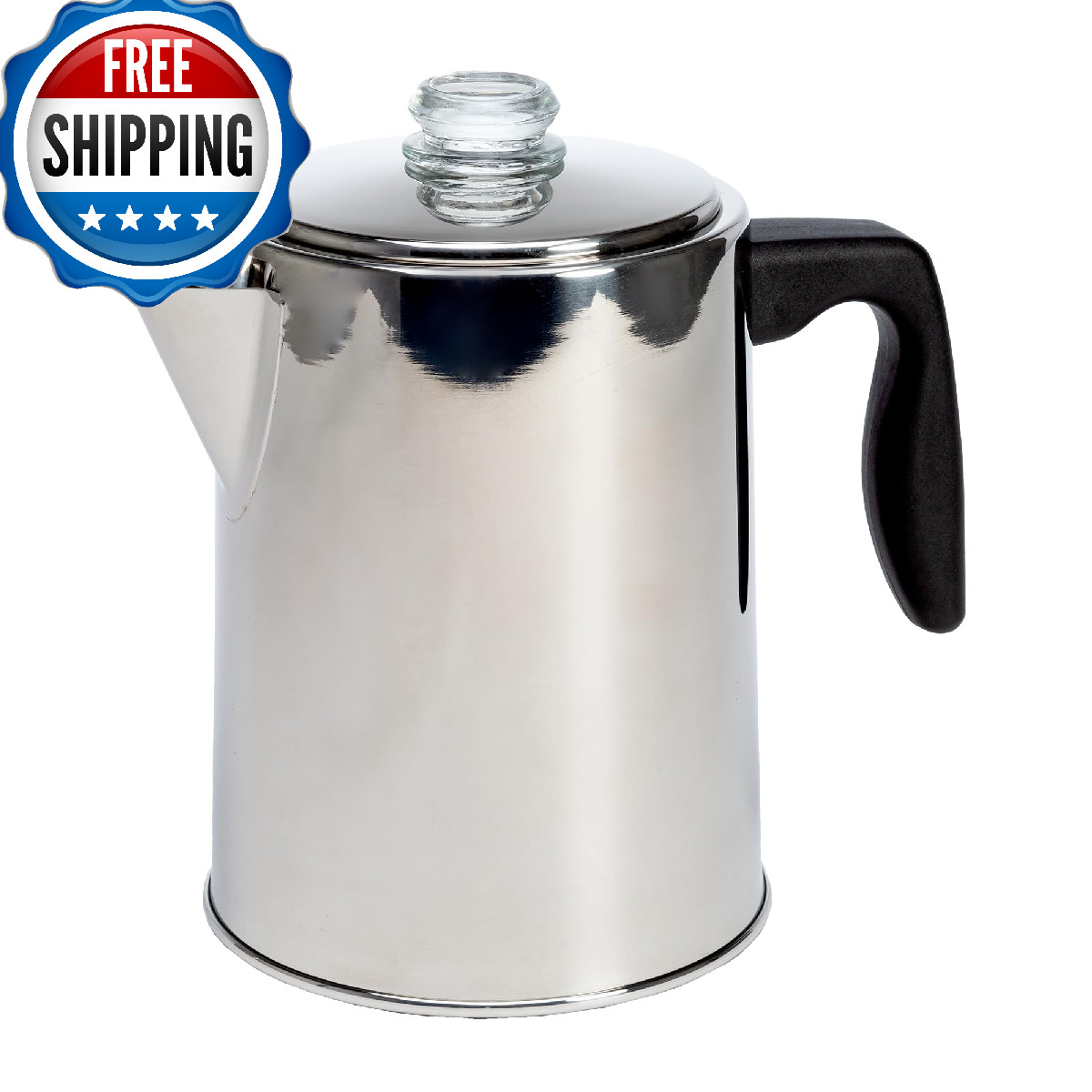 Primula Stovetop Coffee Percolator, Stainless Steel, 8-Cup Coffee Maker