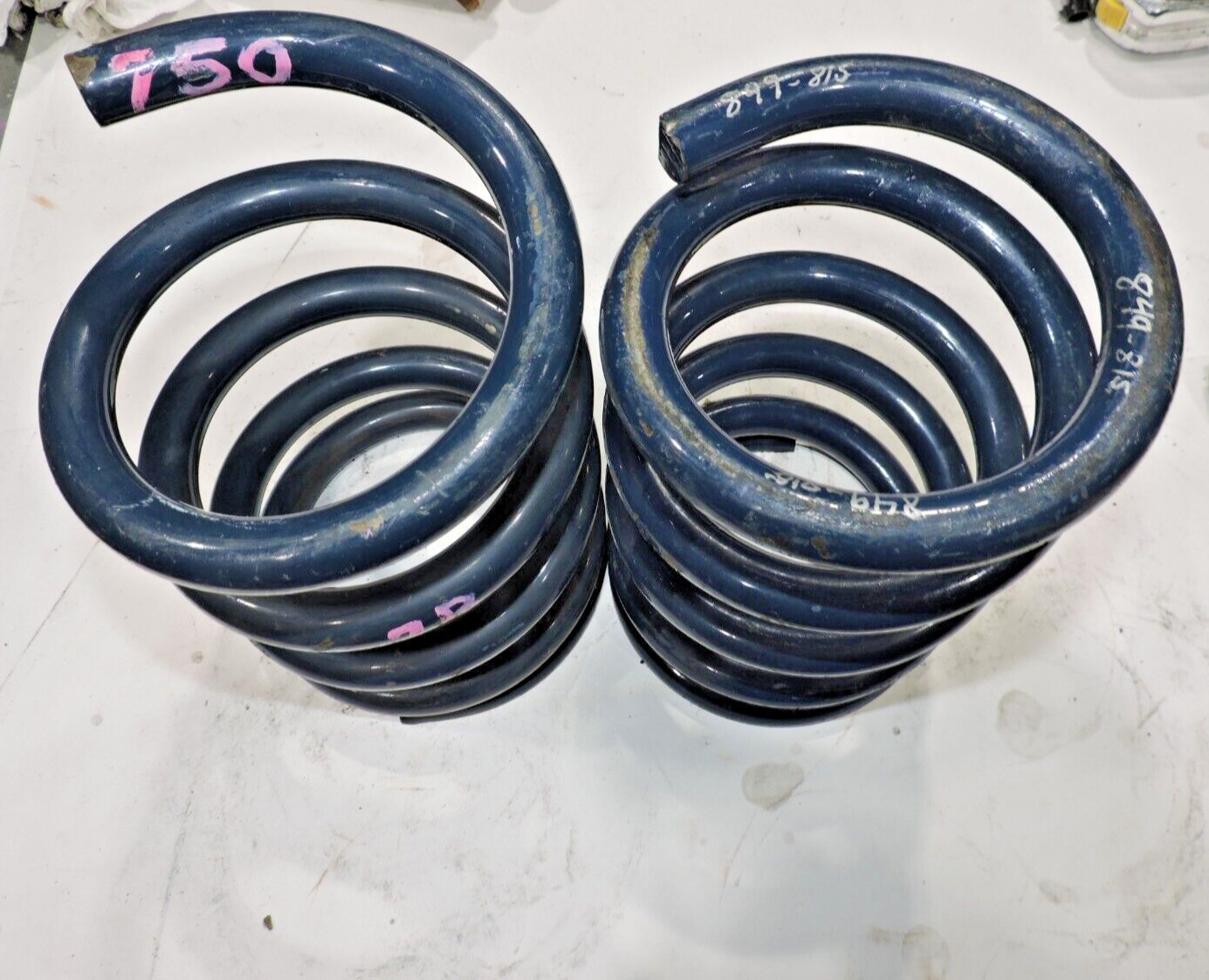 (2) Hypercoil front conventional springs 849 / 750 8.75" tall  NASCAR Late Model