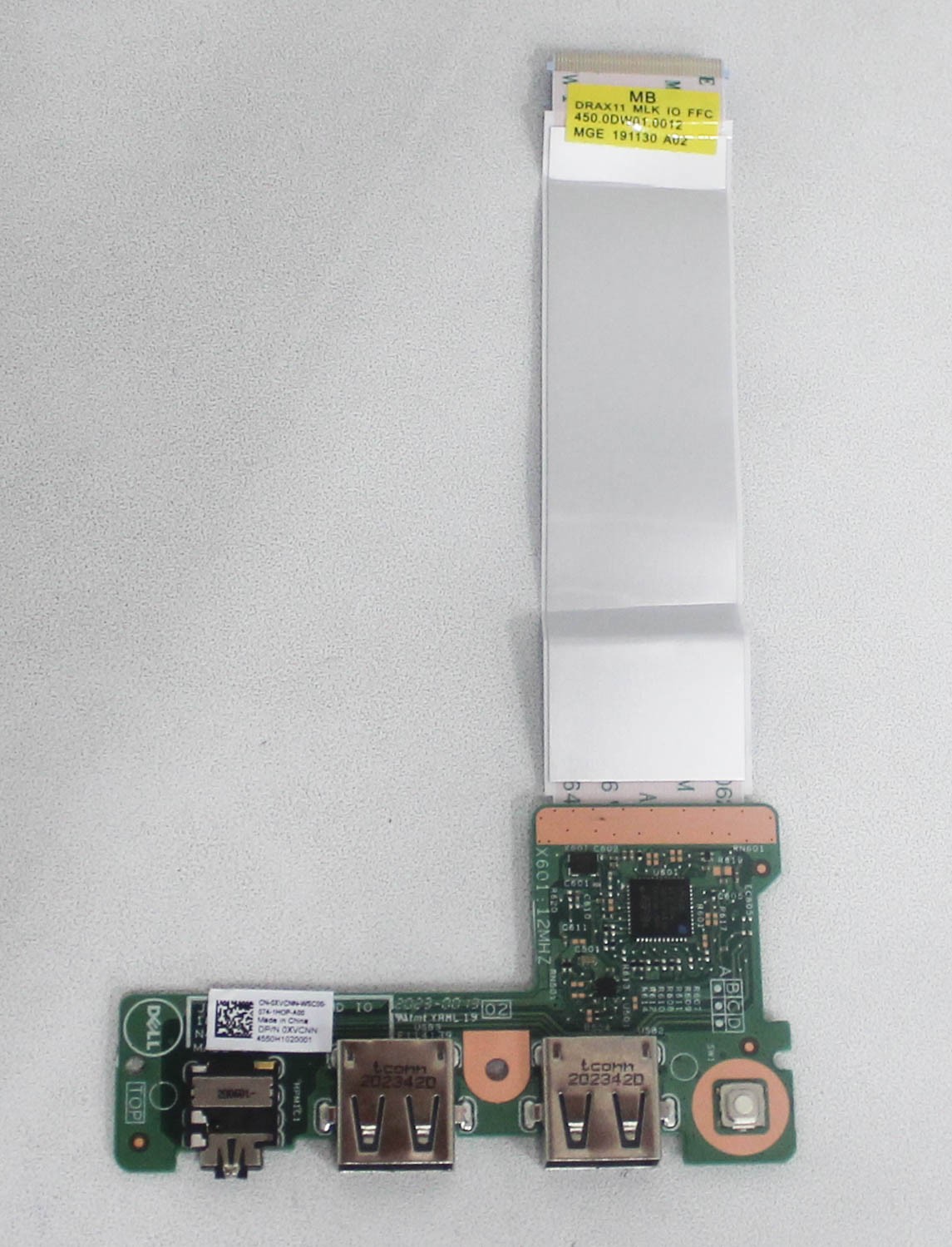 XVCNN DELL AUDIO USB PC BOARD W/CABLE INSPIRON 11-3195 "GRADE A"