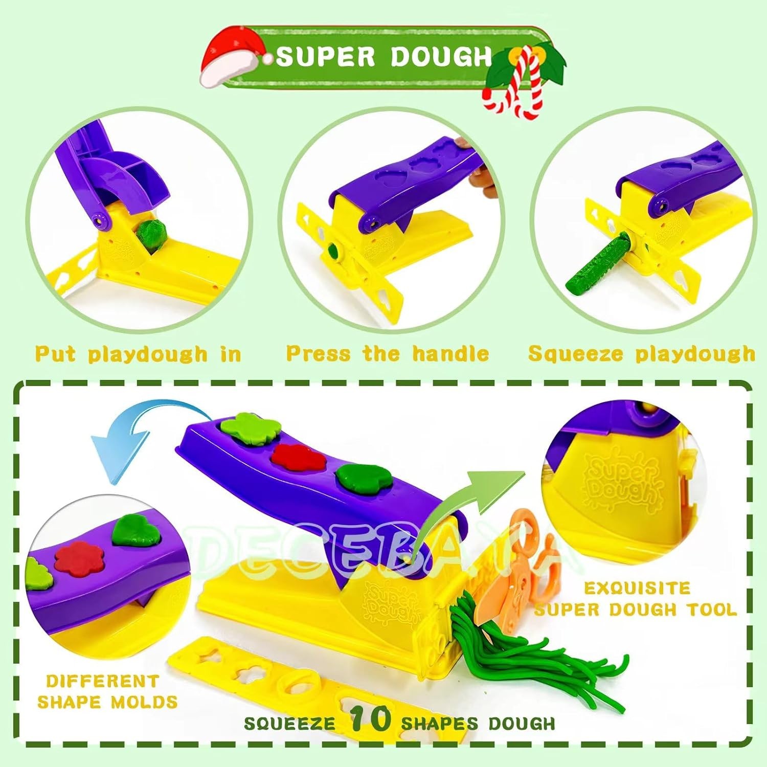 Dough Play Tools for Kids- Sets Accessories Include Animal Molds...