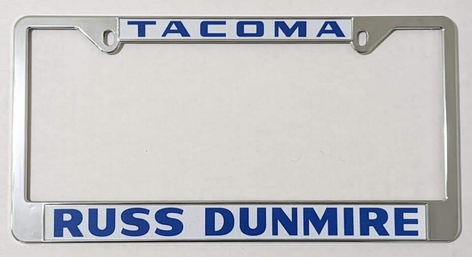 Russ Dunmire Oldsmobile License Plate Frame