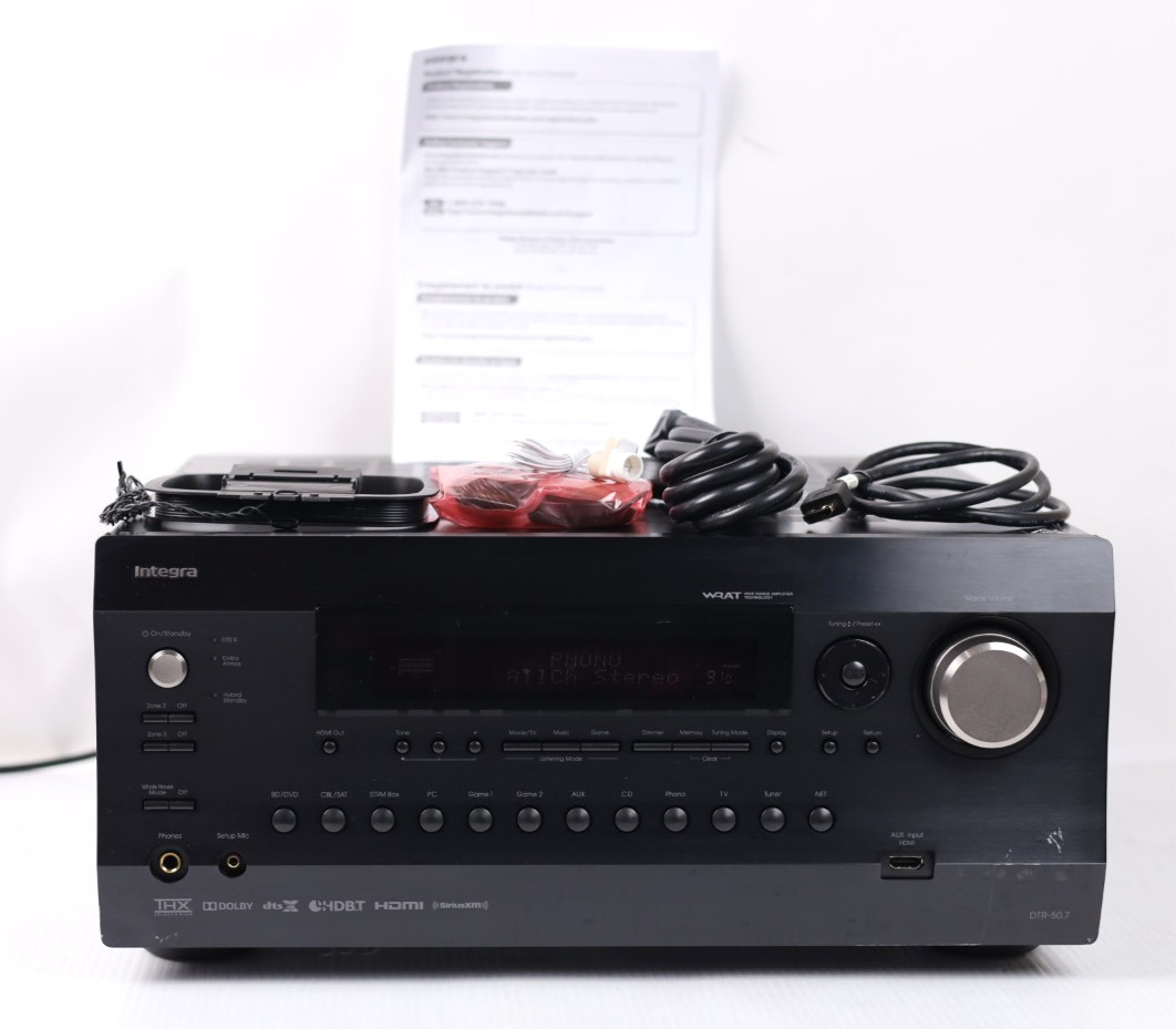 Integra DTR 50.7 THX Select 2 Plus Atmos DTSX 4K AV Surround Receiver w17