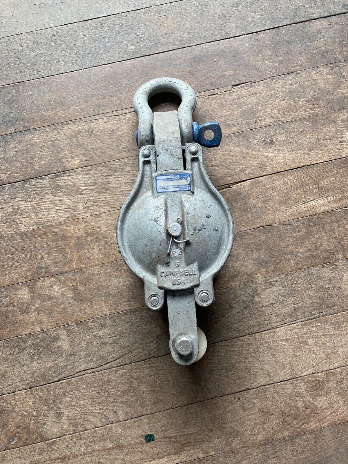 Campbell 6" Double Block Sheave - 3300 WLL - 3/4" Maximum Cable (7247136)