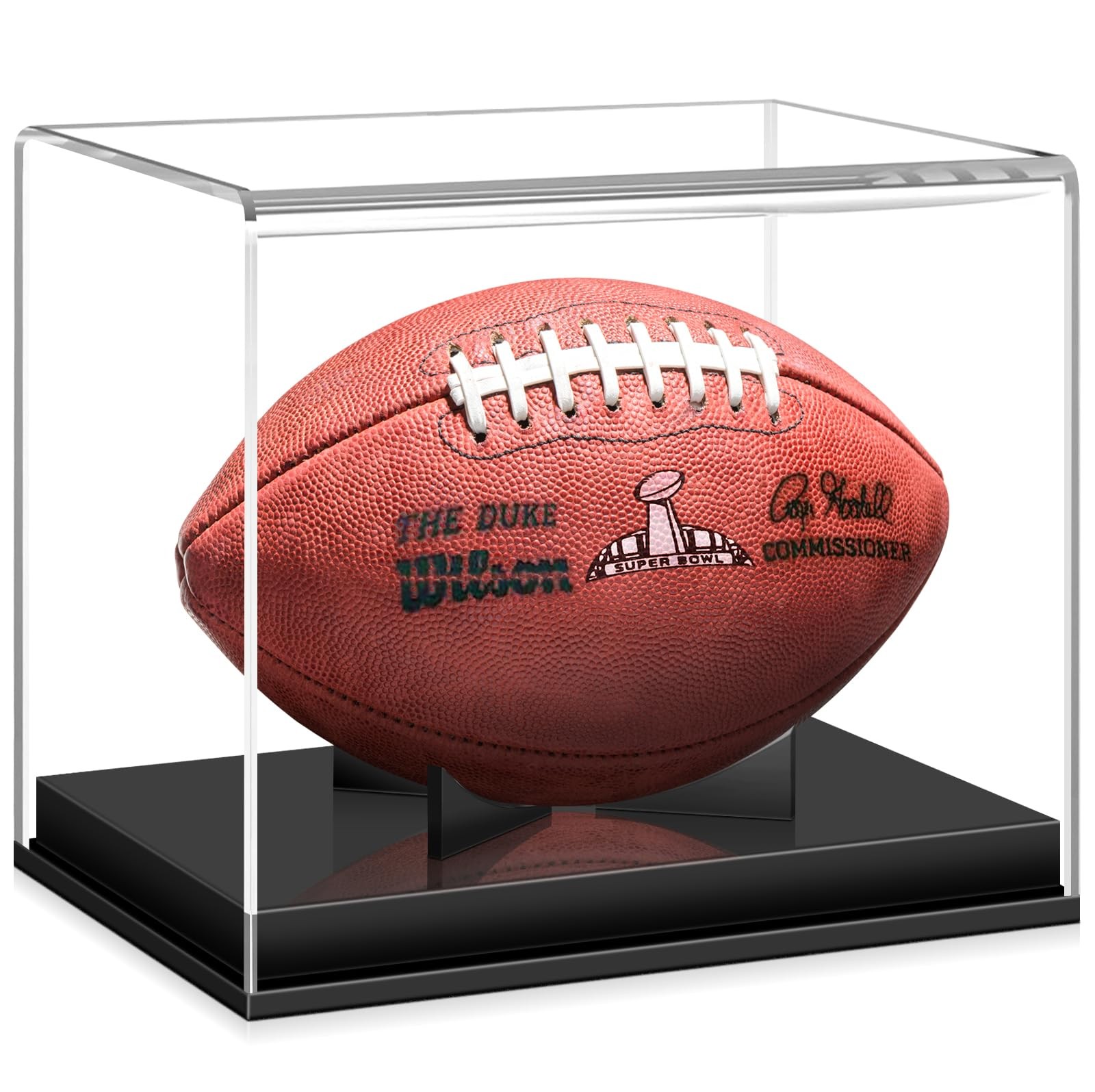 KKU Football Display Case, Acrylic Standard Clear and Black