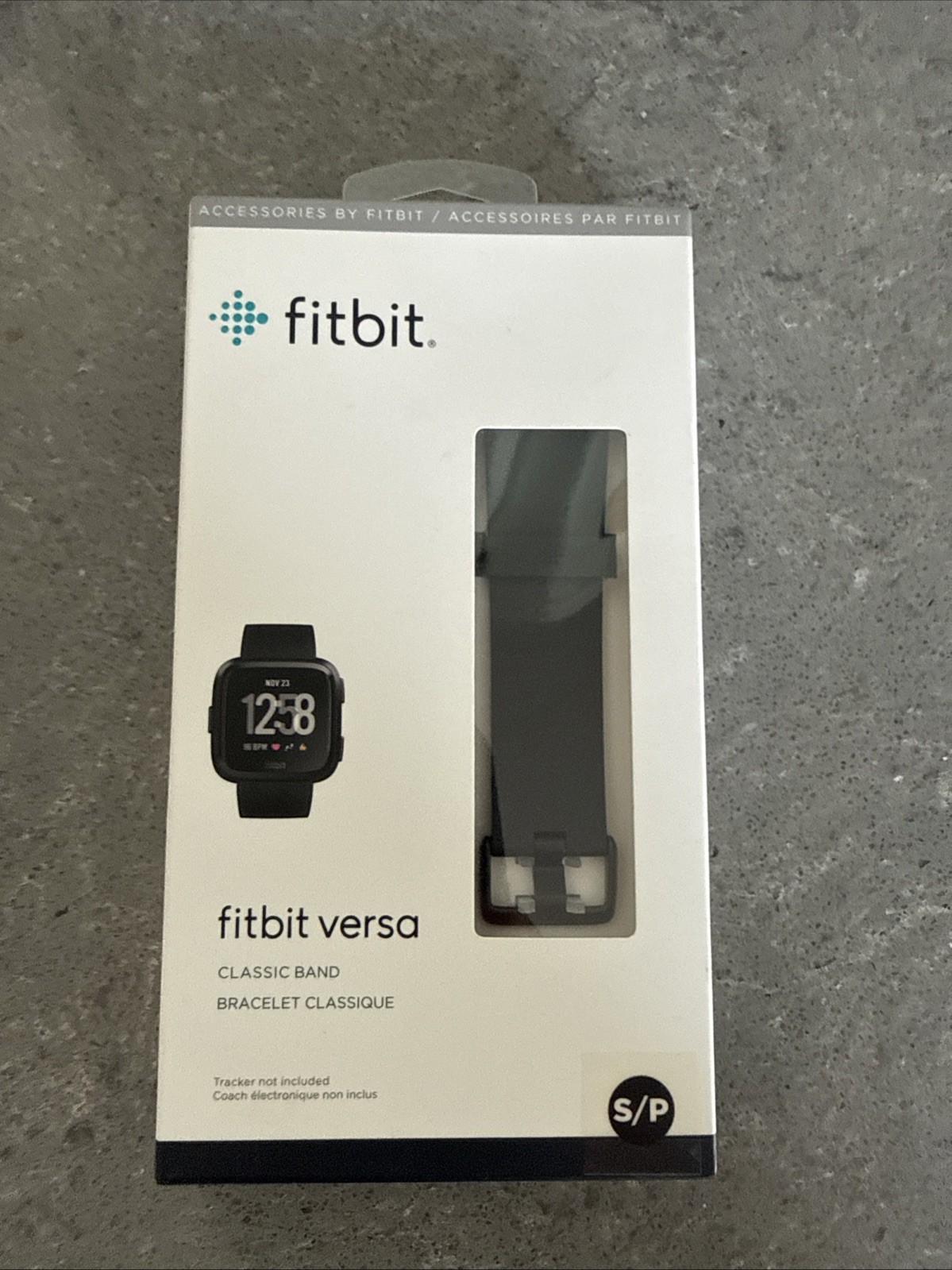 Fitbit Versa Black Classic Replacement Band Size S/P New in Box
