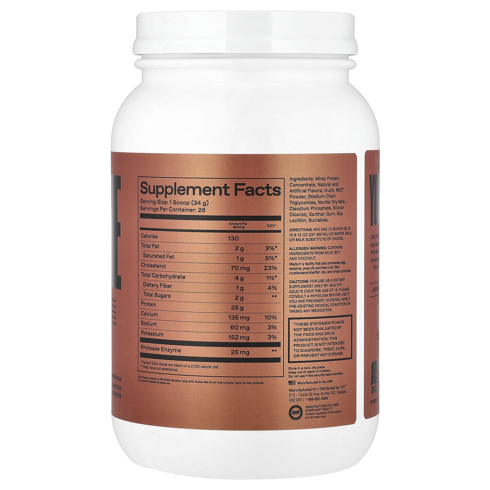 Whey Protein, Classic Vanilla, 2 lb (908 g)