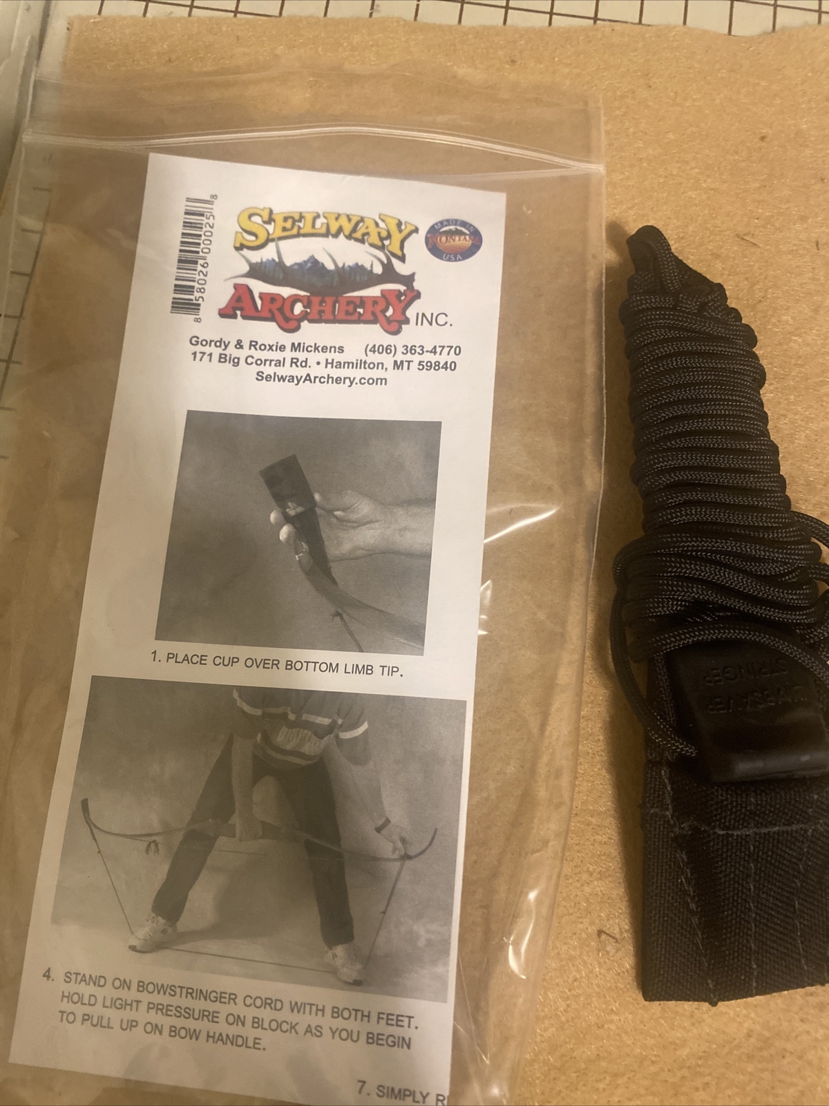 Selway Limbsaver Recurve Bow Stringer New In Package